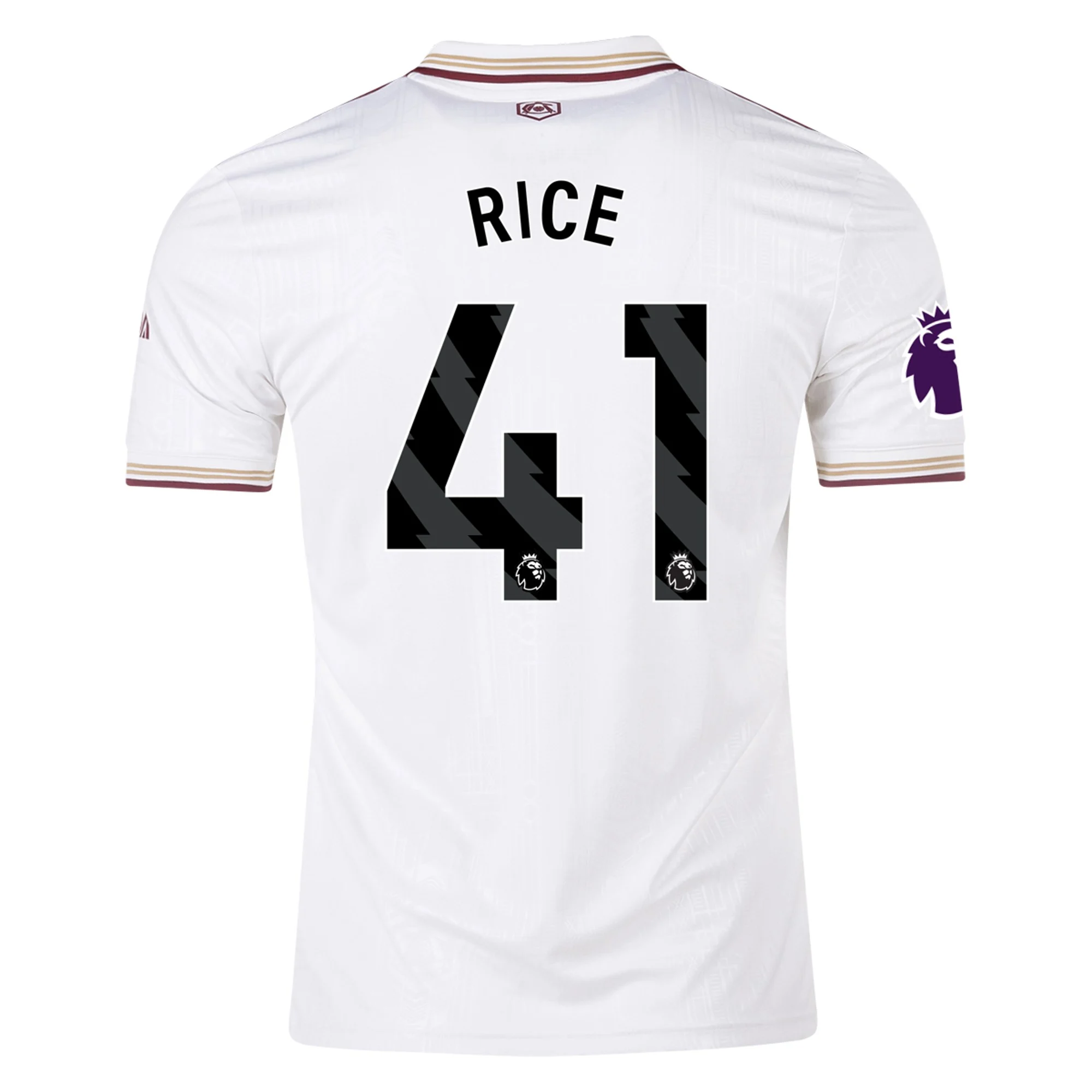Mens 41 Declan Rice Arsenal 2025-26 Third Jersey Football Shirt
