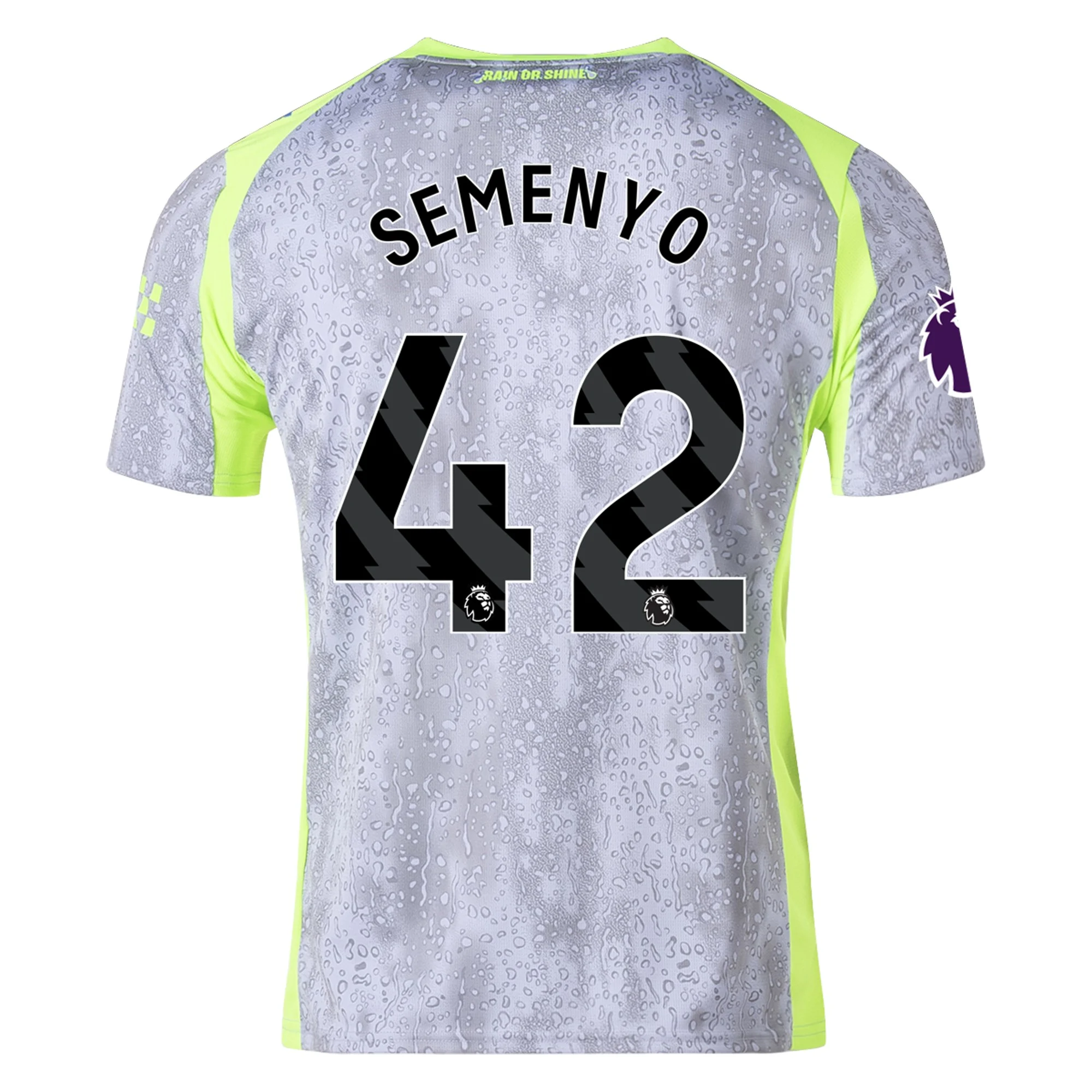 Mens 42 Antoine Semenyo Manchester City 2025-26 Third Jersey Football Shirt