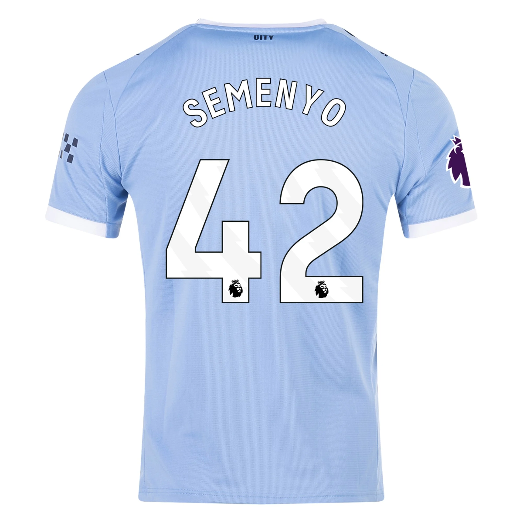 Mens 42 Antoine Semenyo Manchester City Home Jersey 2025-26 Football Shirt