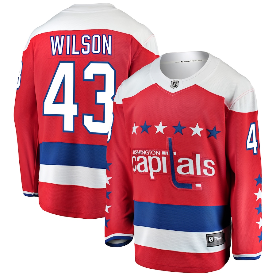 Men's Washington Capitals Jerseys #43 Tom Wilson Hockey Jerseys