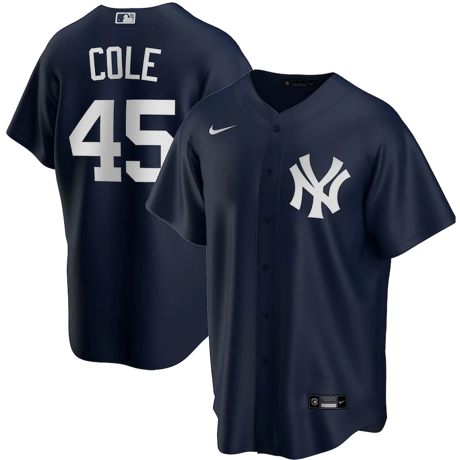 Men's New York Yankees Jerseys #45 Gerrit Cole Baseball Jerseys