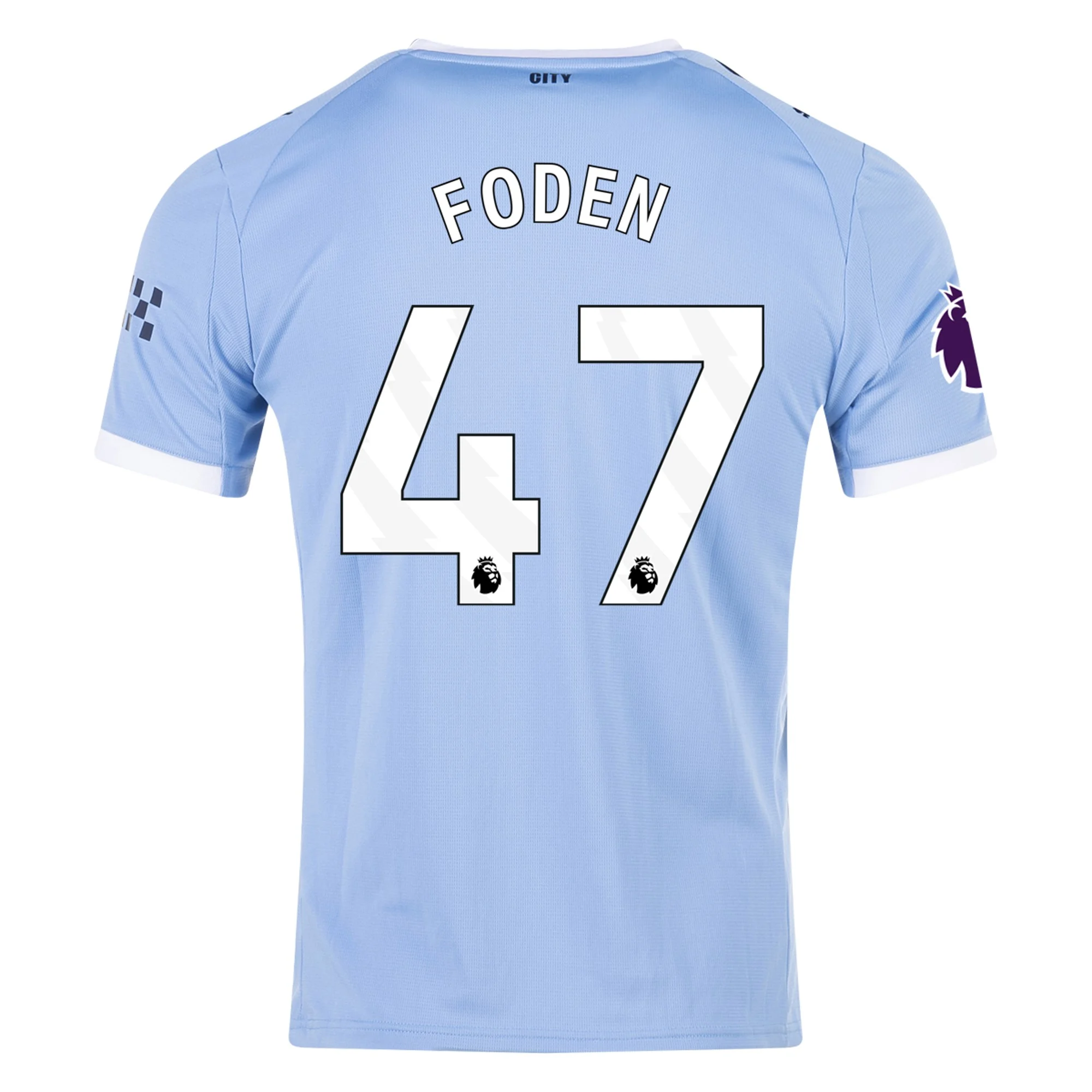 Mens 47 Phil Foden Manchester City Home Jersey 2025-26 Football Shirt