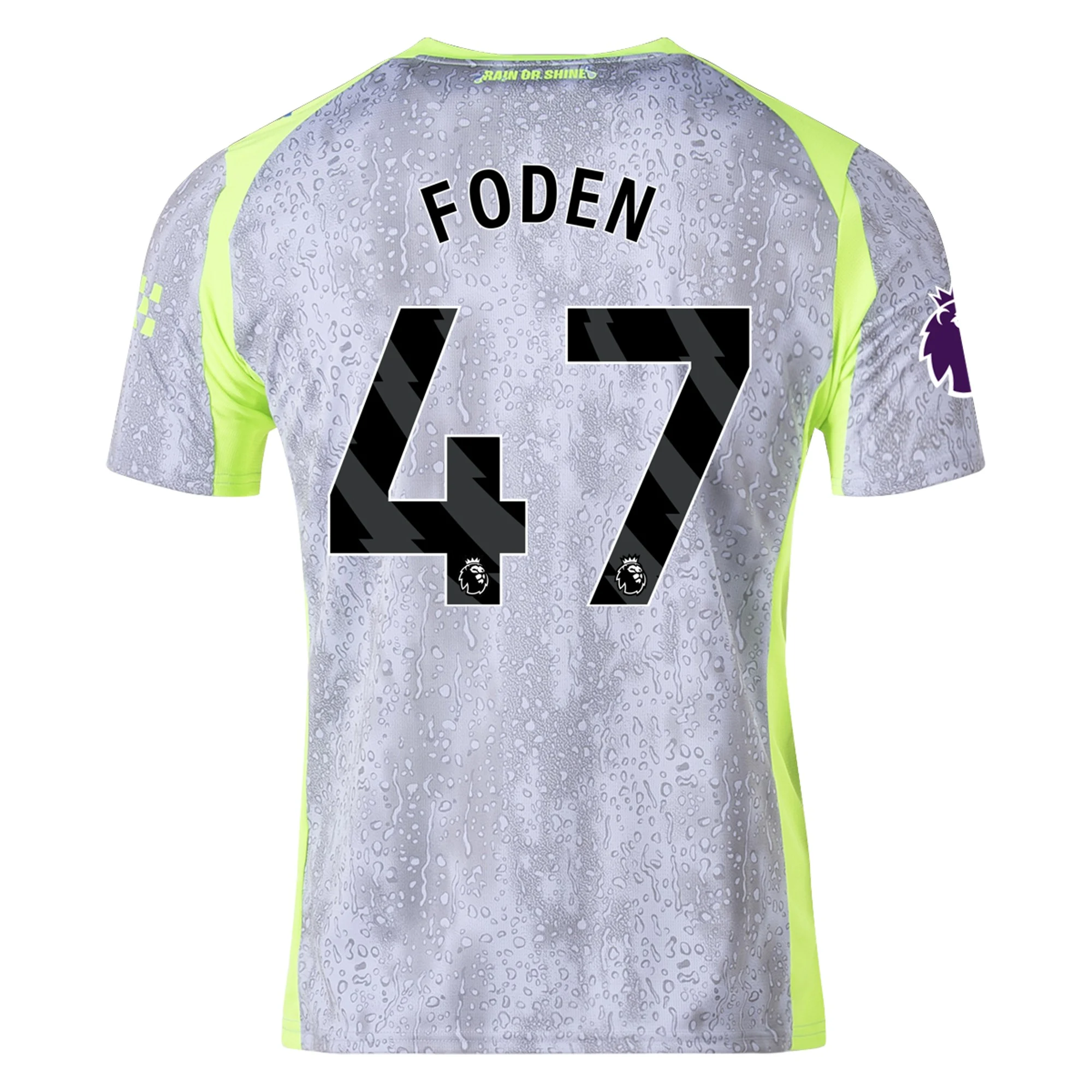 Mens 47 Phil Foden Manchester City Third Jersey 2025-26 Football Shirt