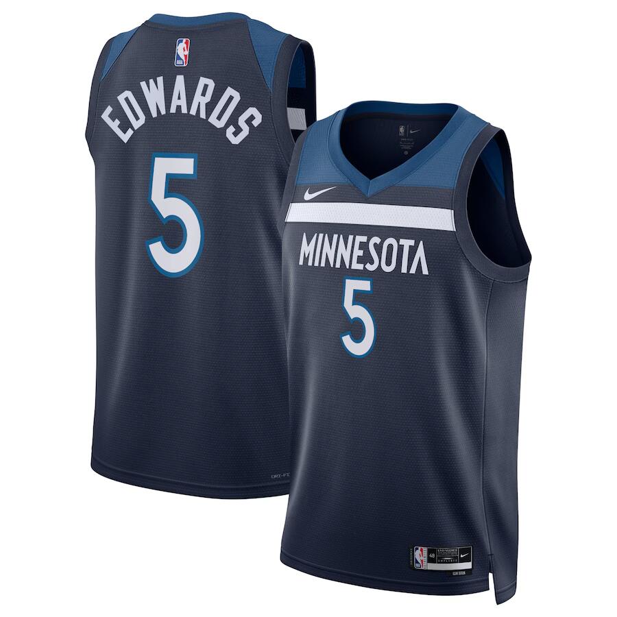 Men's Minnesota Timberwolves Jerseys #5 Anthony Basketball Jerseys
