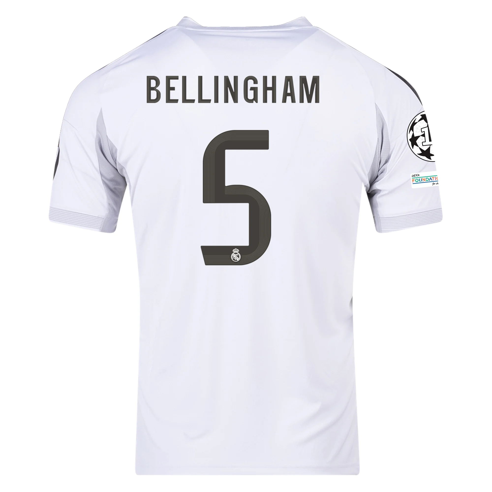Mens 5 Jude Bellingham Real Madrid 2025-26 Home Jersey Football Shirt