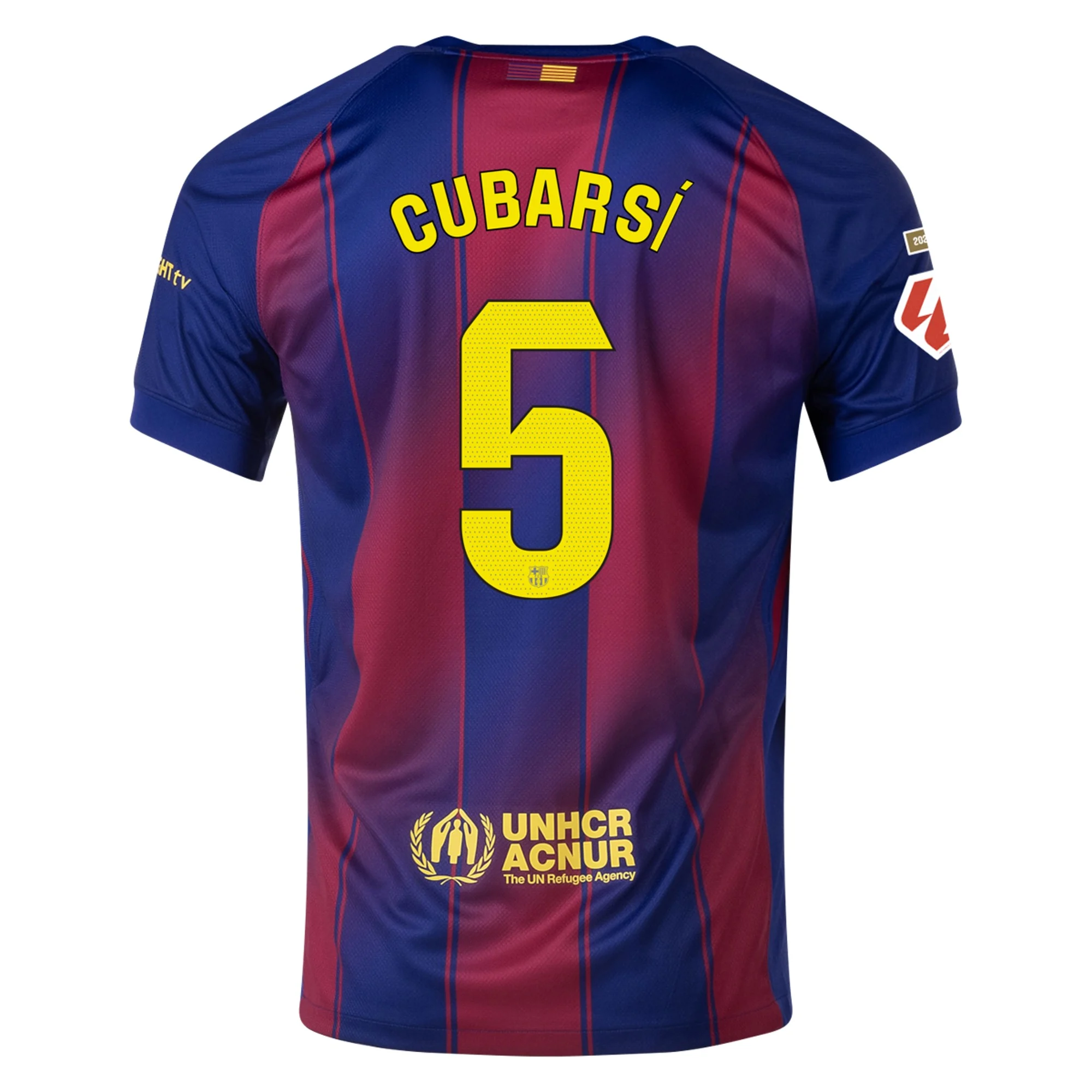 Mens 5 Pau Cubarsí Barcelona 2025-26 Home Jersey Football Shirt