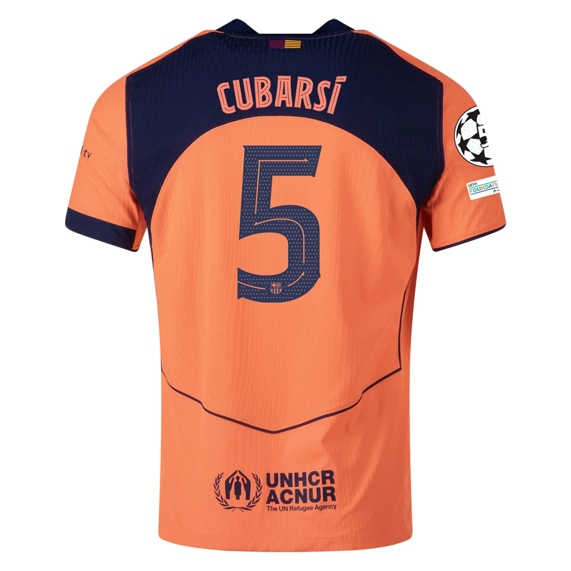 Mens 5 Pau Cubarsí Barcelona 2025-26 Third Jersey Football Shirt