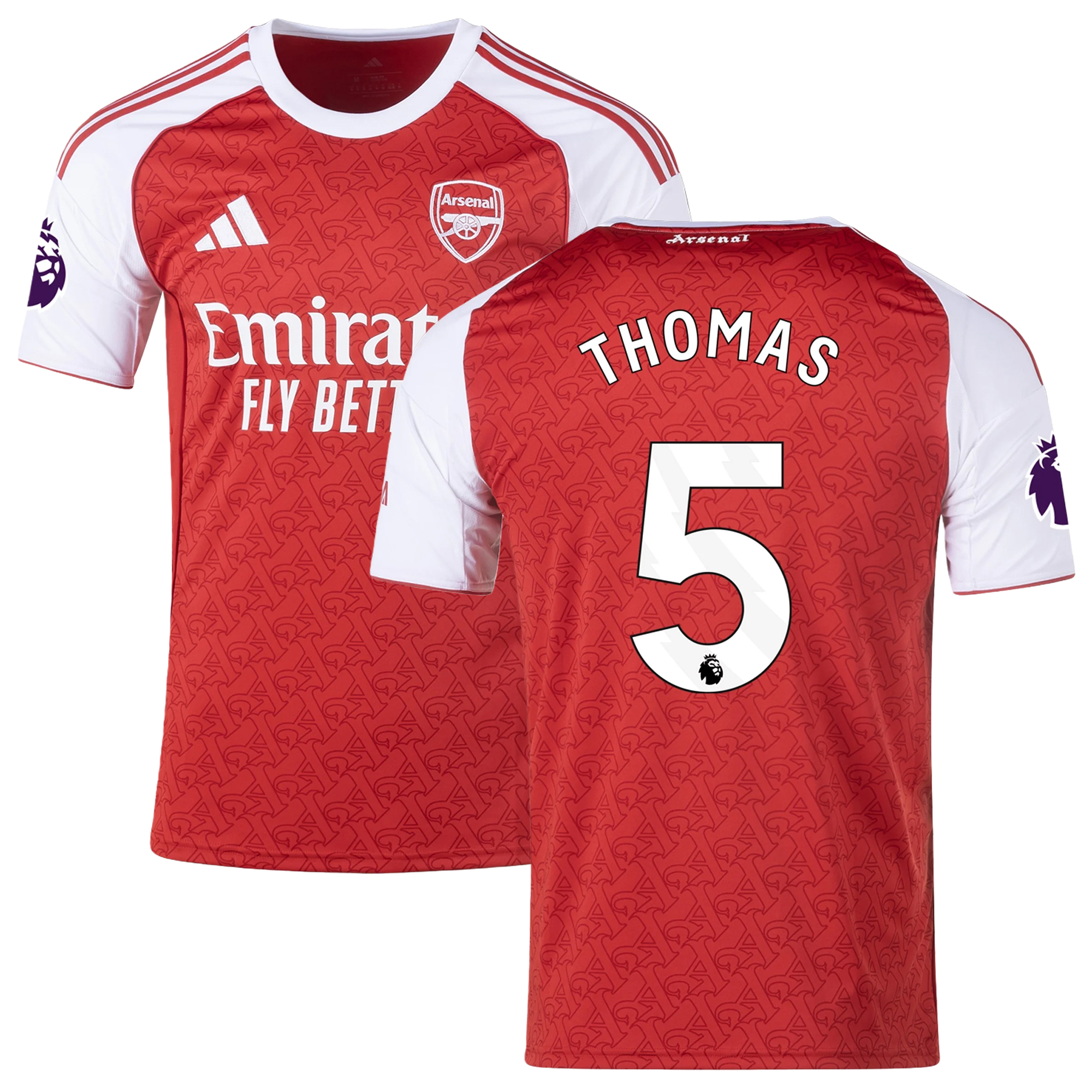 Mens 5 Thomas Partey Arsenal 2025-26 Home Jersey Football Shirt