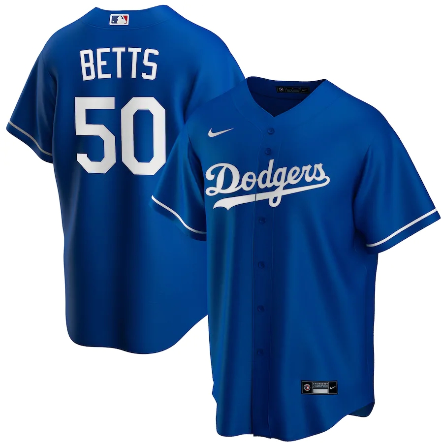 Men's Los Angeles Dodgers Jerseys #50 Mookie Betts Baseball Jerseys