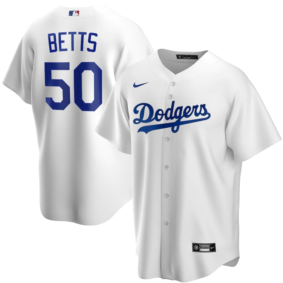 Men's Los Angeles Dodgers Jerseys #50 Mookie Betts Baseball Jerseys