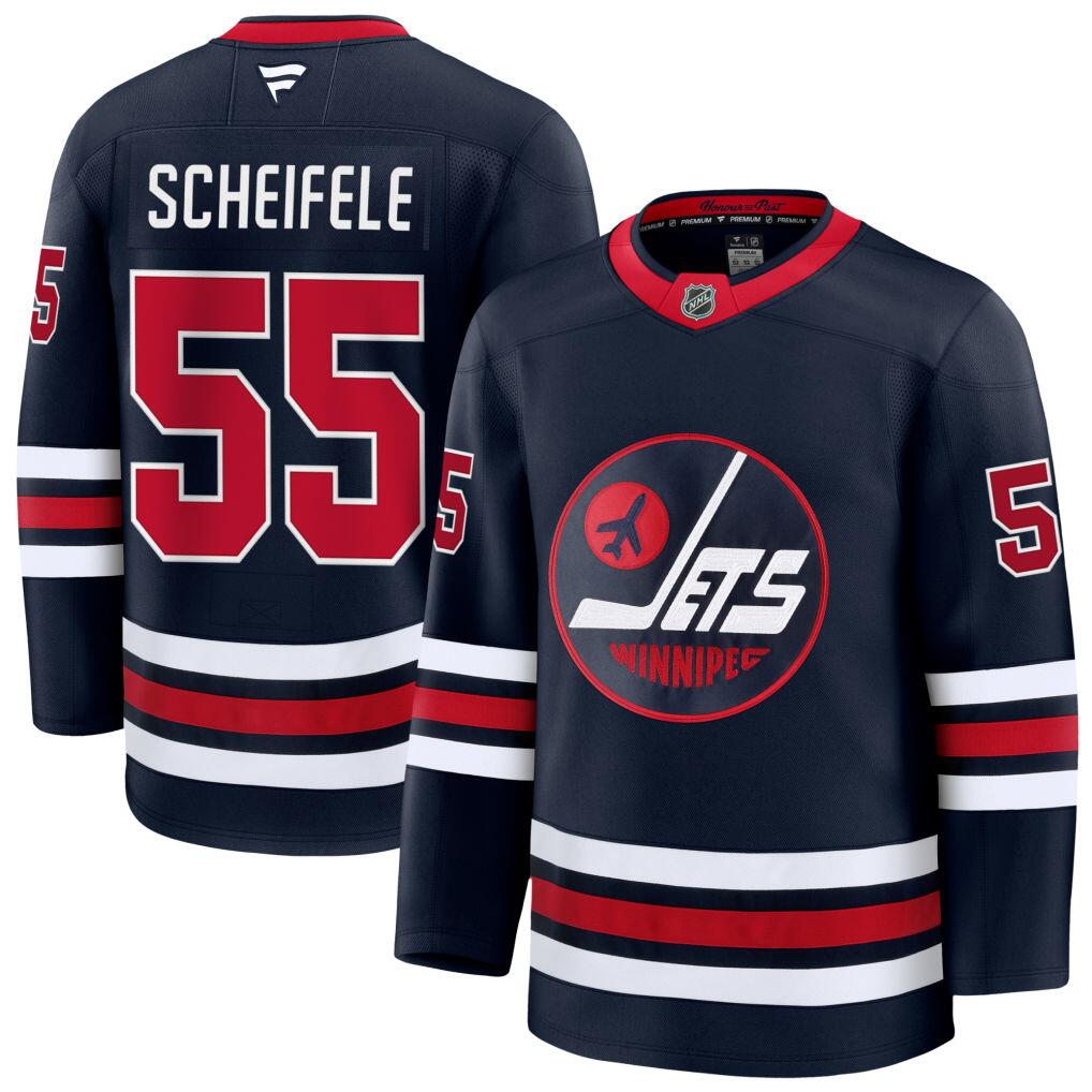 Men's Winnipeg Jets Jerseys #55 Mark Scheifele Hockey Jerseys