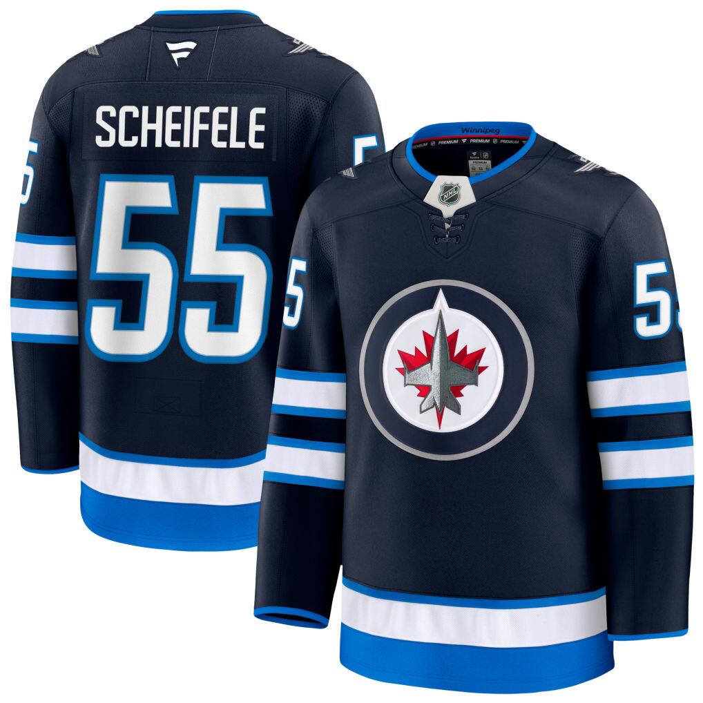 Men's Winnipeg Jets Jerseys #55 Mark Scheifele Hockey Jerseys