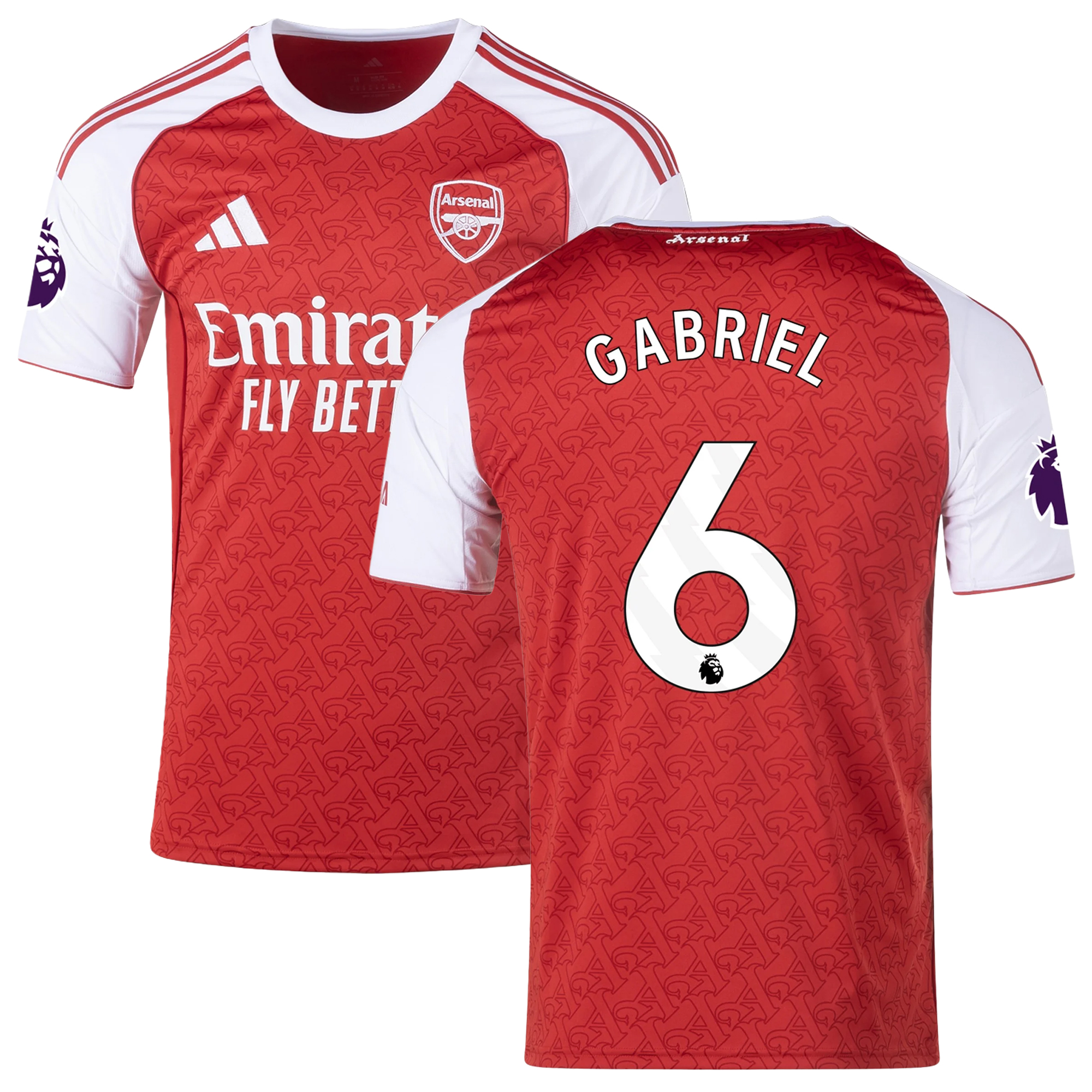 Mens 6 Gabriel Magalhães Arsenal 2025-26 Home Jersey Football Shirt