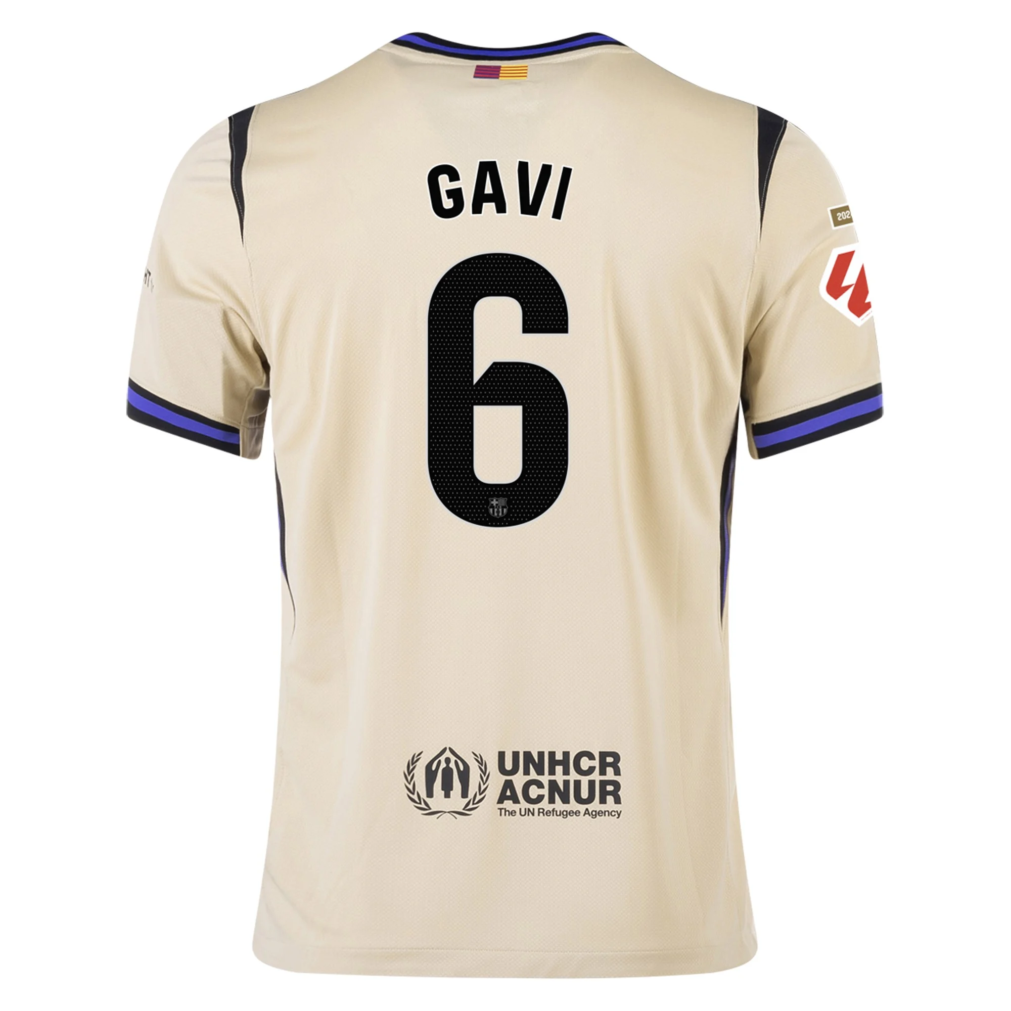 Mens 6 Gavi Barcelona 2025-26 Away Jersey Football Shirt