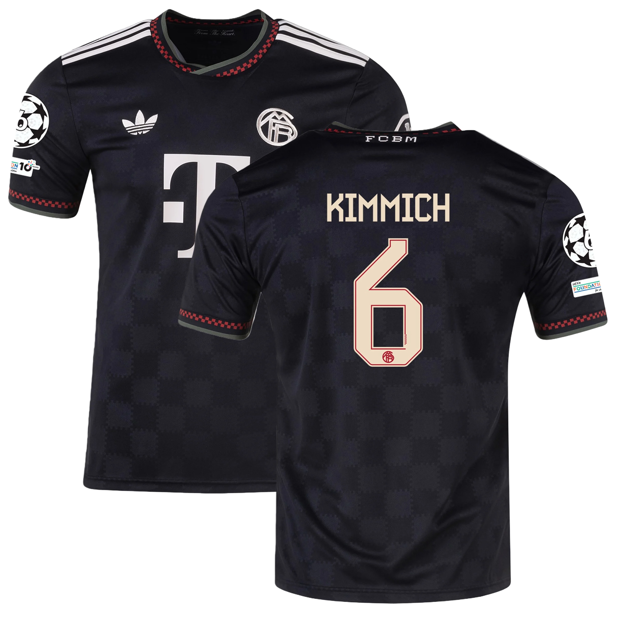 Mens 6 Joshua Kimmich Bayern Munich 2025-26 Third Jersey Football Shirt