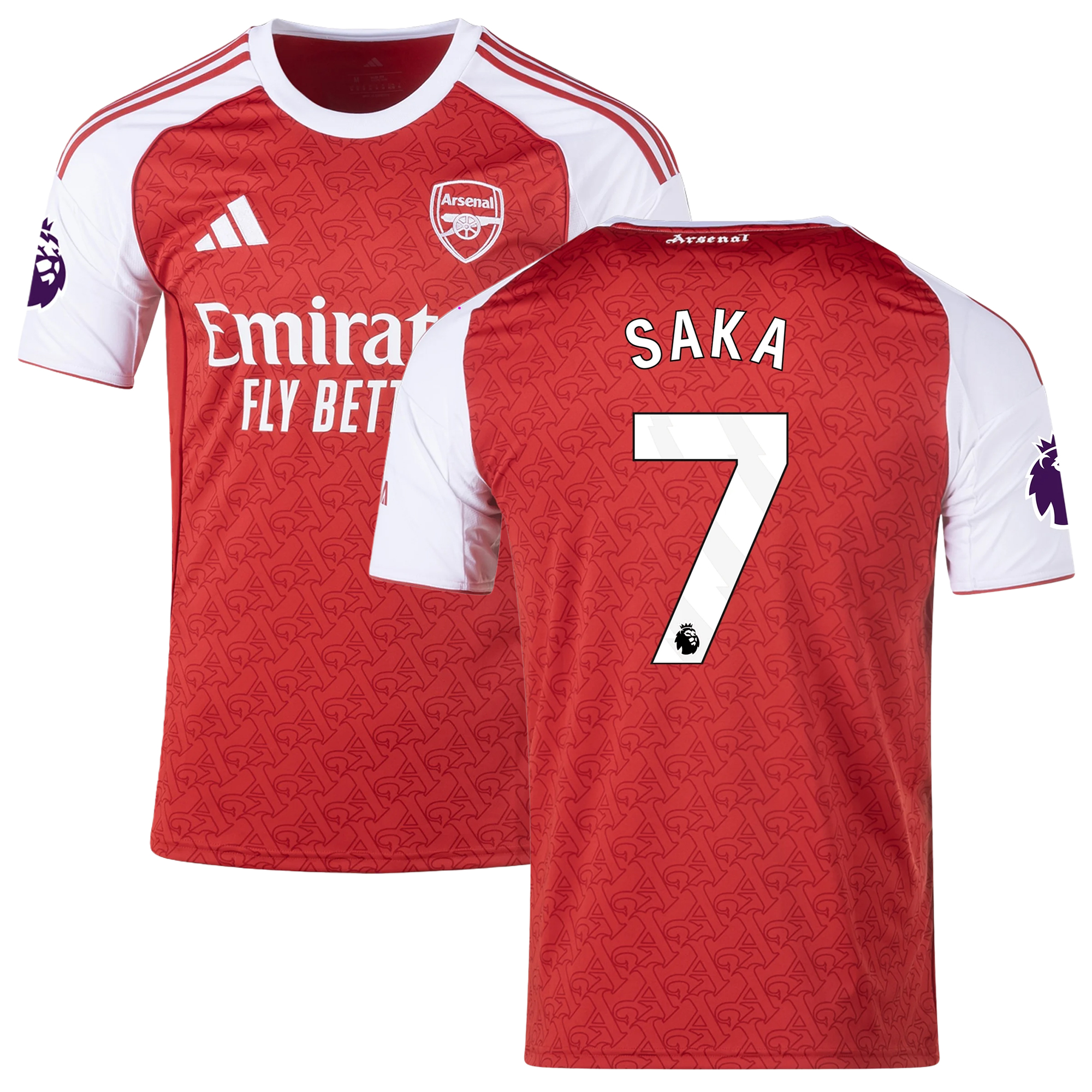 Mens 7 Bukayo Saka Arsenal 2025-26 Home Jersey Jersey Football Shirt