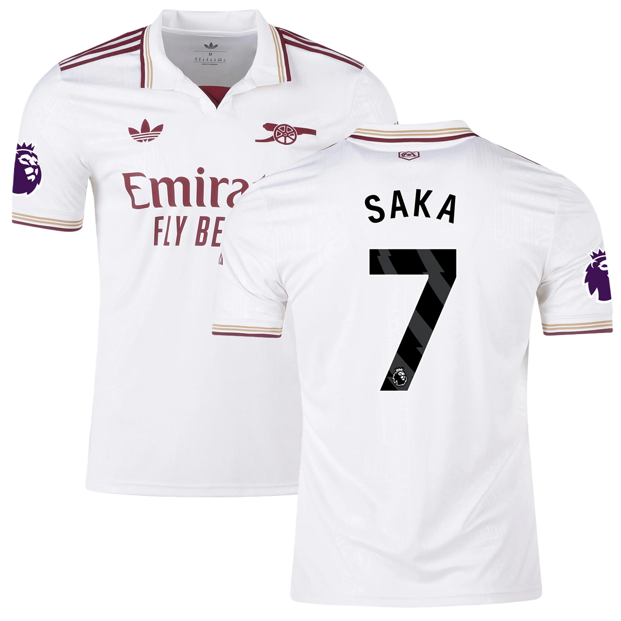 Mens 7 Bukayo Saka Arsenal 2025-26 Third Jersey Football Shirt