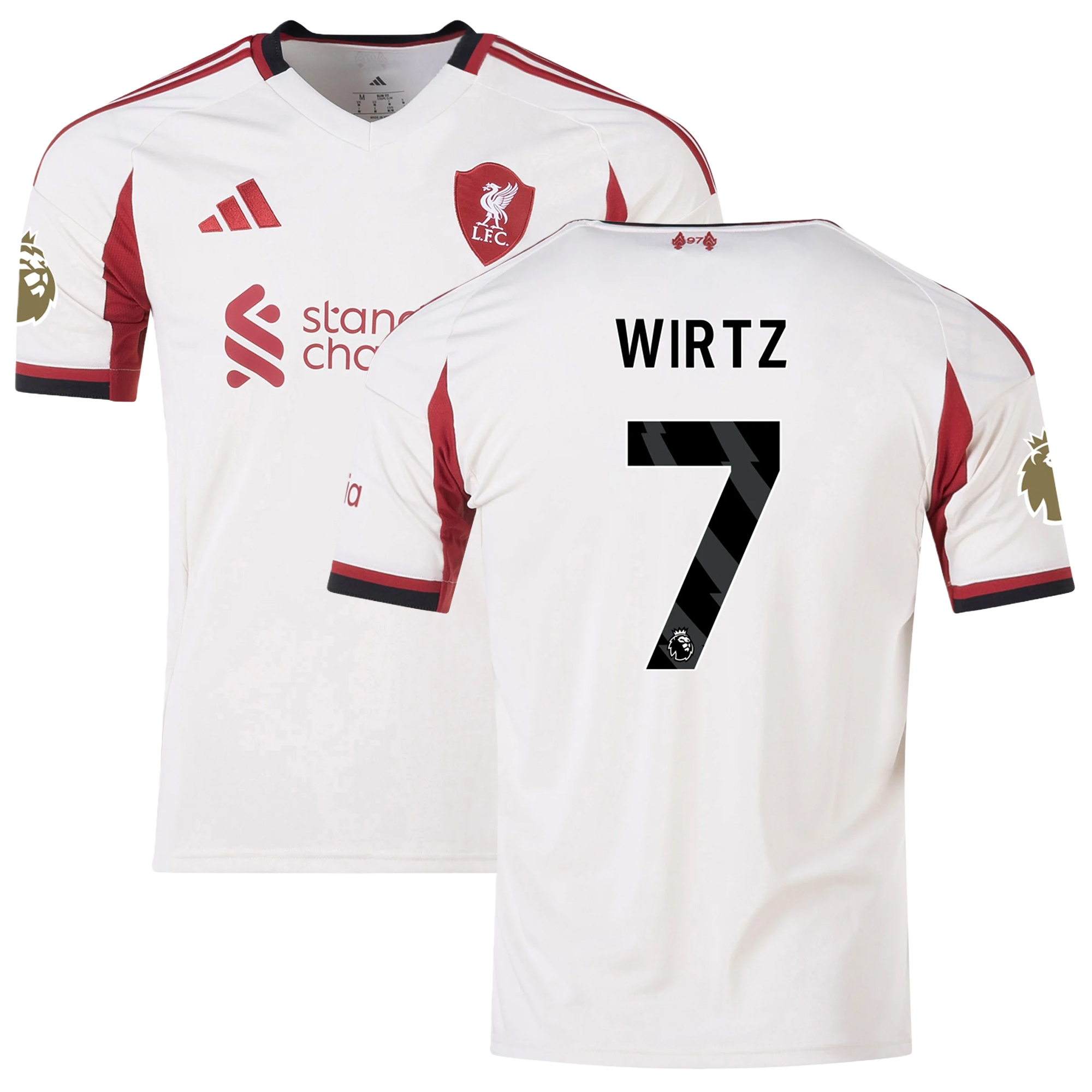 Mens 7 Florian Wirtz Liverpool 2025-26 Away Jersey Football Shirt
