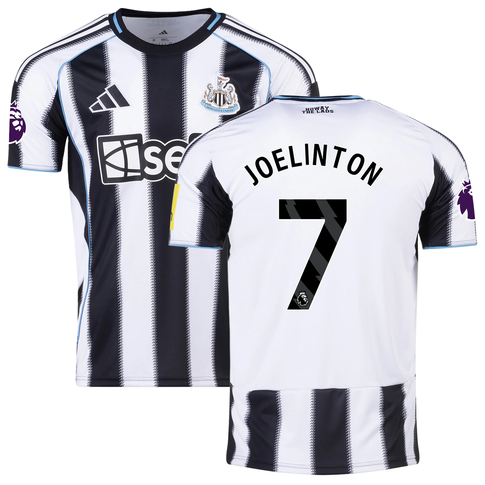 Mens 7 Joelinton Newcastle Home Jersey 2025-26 Football Shirt
