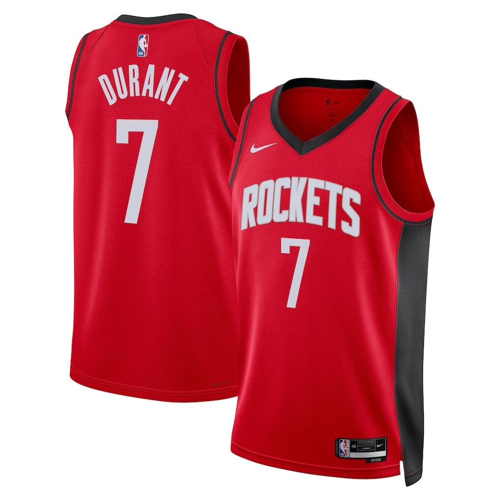 Men's Houston Rockets Jerseys #7 Kevin Durant Basketball Jerseys