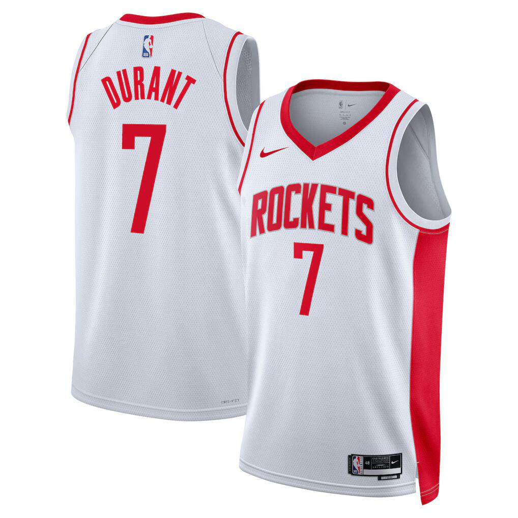 Men's Houston Rockets Jerseys #7 Kevin Durant Basketball Jerseys
