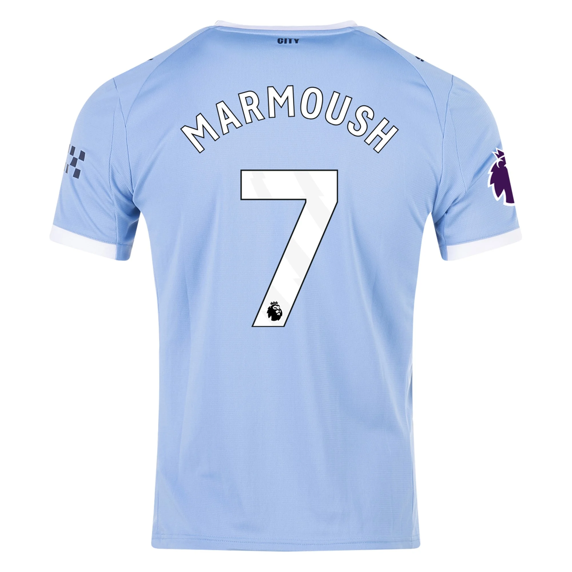 Mens 7 Omar Marmoush Manchester City Home Jersey 2025-26 Football Shirt