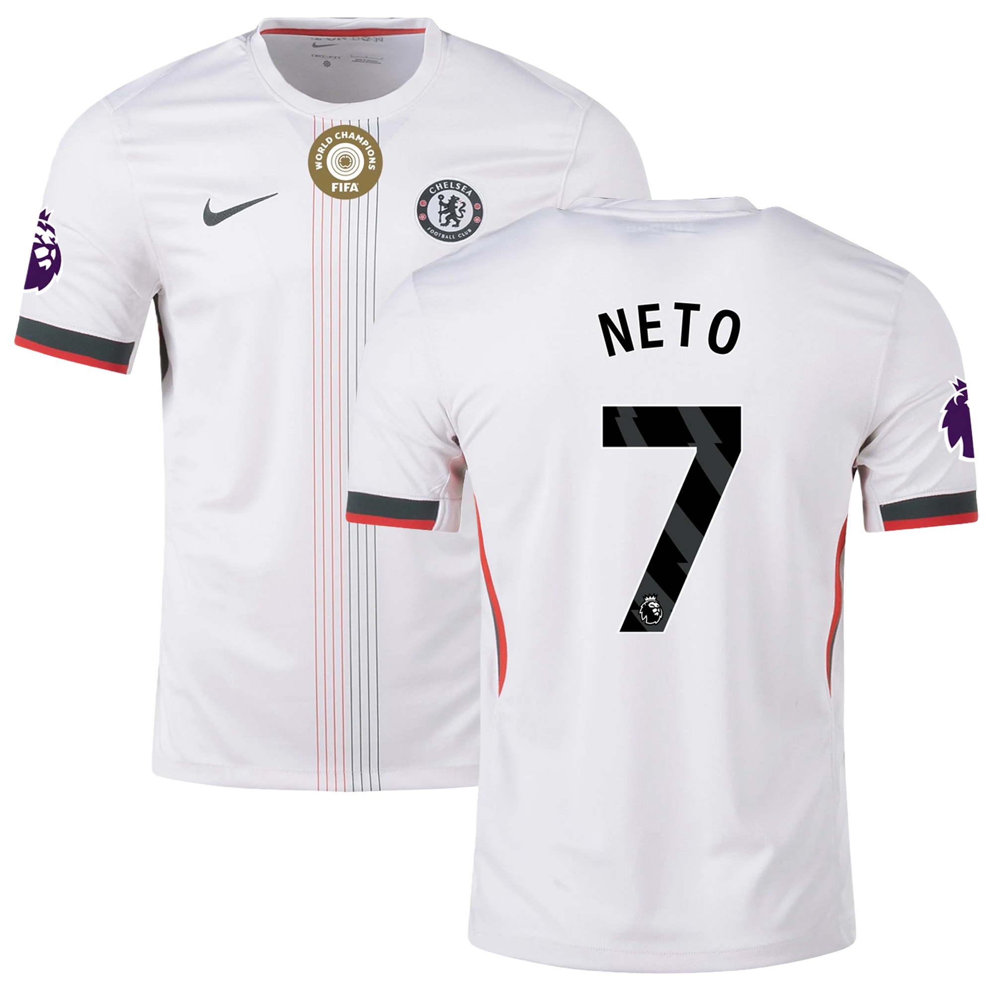 Mens 7 Pedro Neto Chelsea Away Jersey 2025-26 Football Shirt