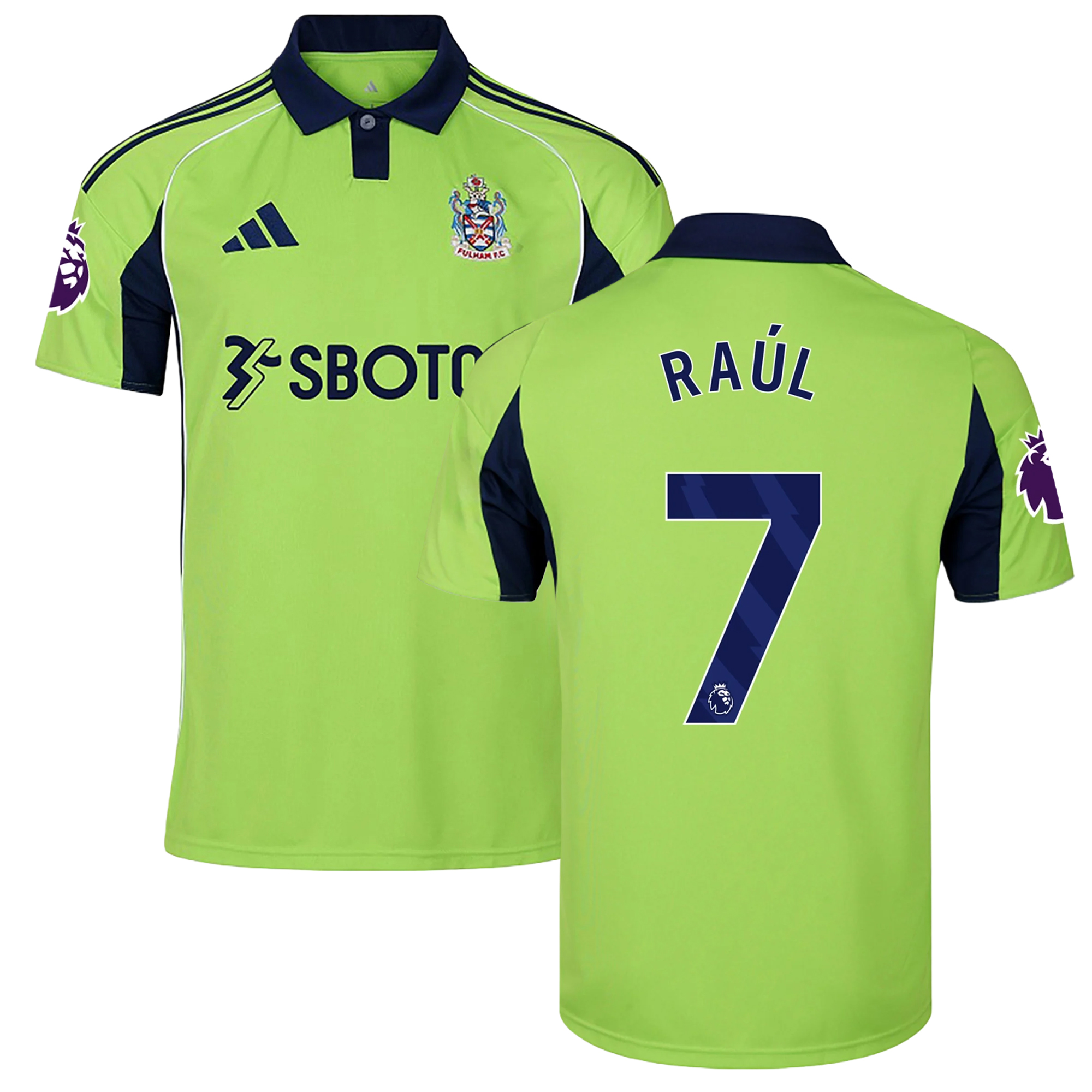 Mens 7 Raúl Jiménez Fulham Away Jersey 2025-26 Football Shirt