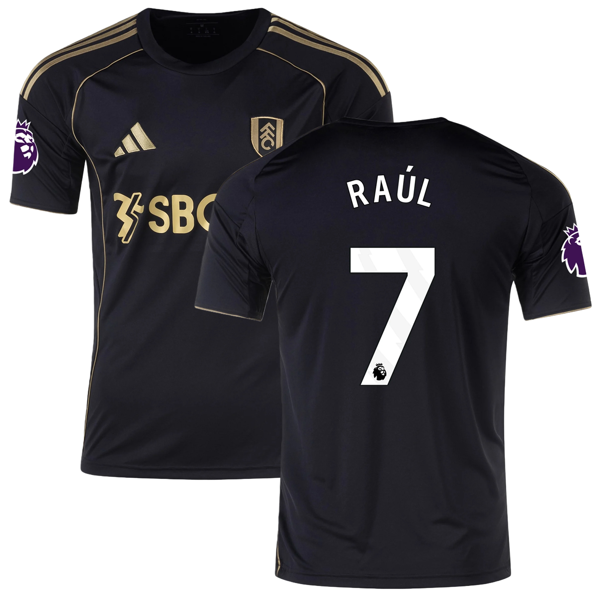 Mens 7 Raúl Jiménez Fulham Third Jersey 2025-26 Football Shirt