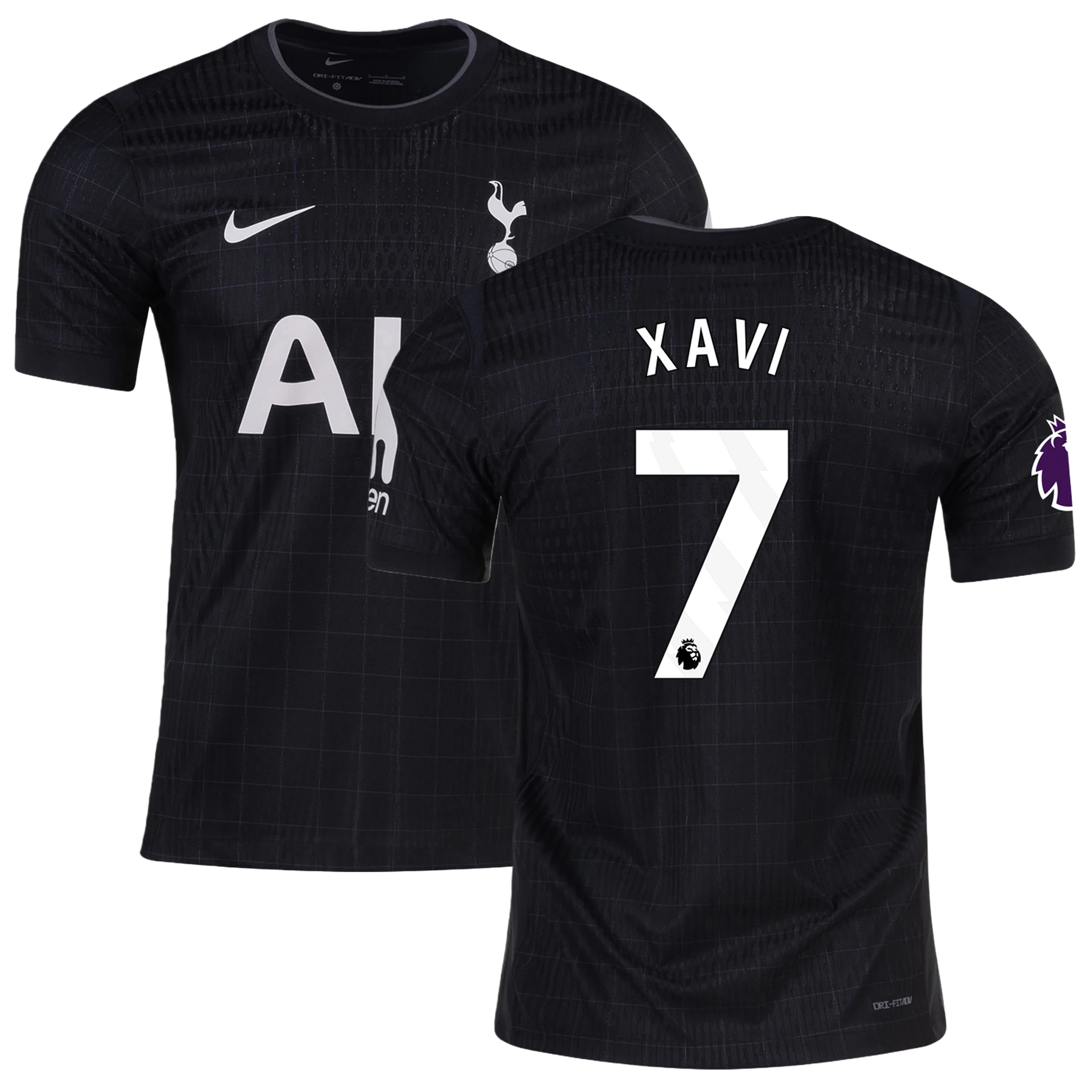 Mens 7 Xavi Simmons Tottenham 2025-26 Away Jersey Football Shirt