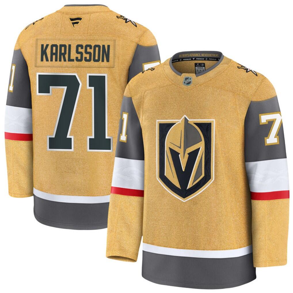 Men's Vegas Golden Knights Jerseys #71 William Karlsson Hockey Jerseys