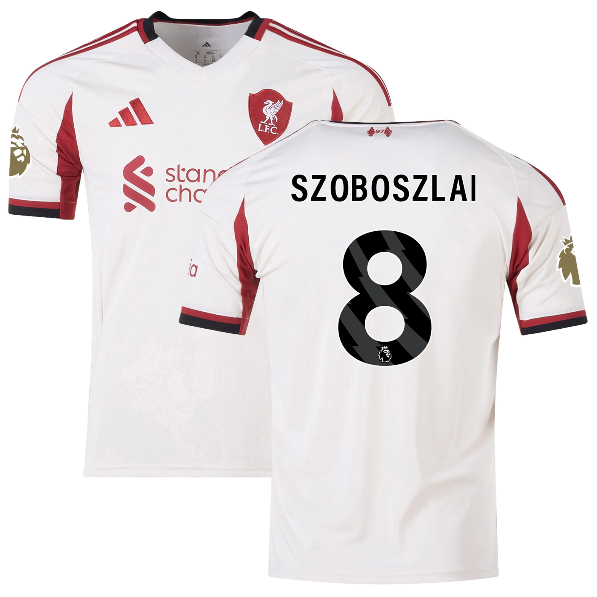 Mens 8 Dominik Szoboszlai Liverpool 2025-26 Away Jersey Football Shirt