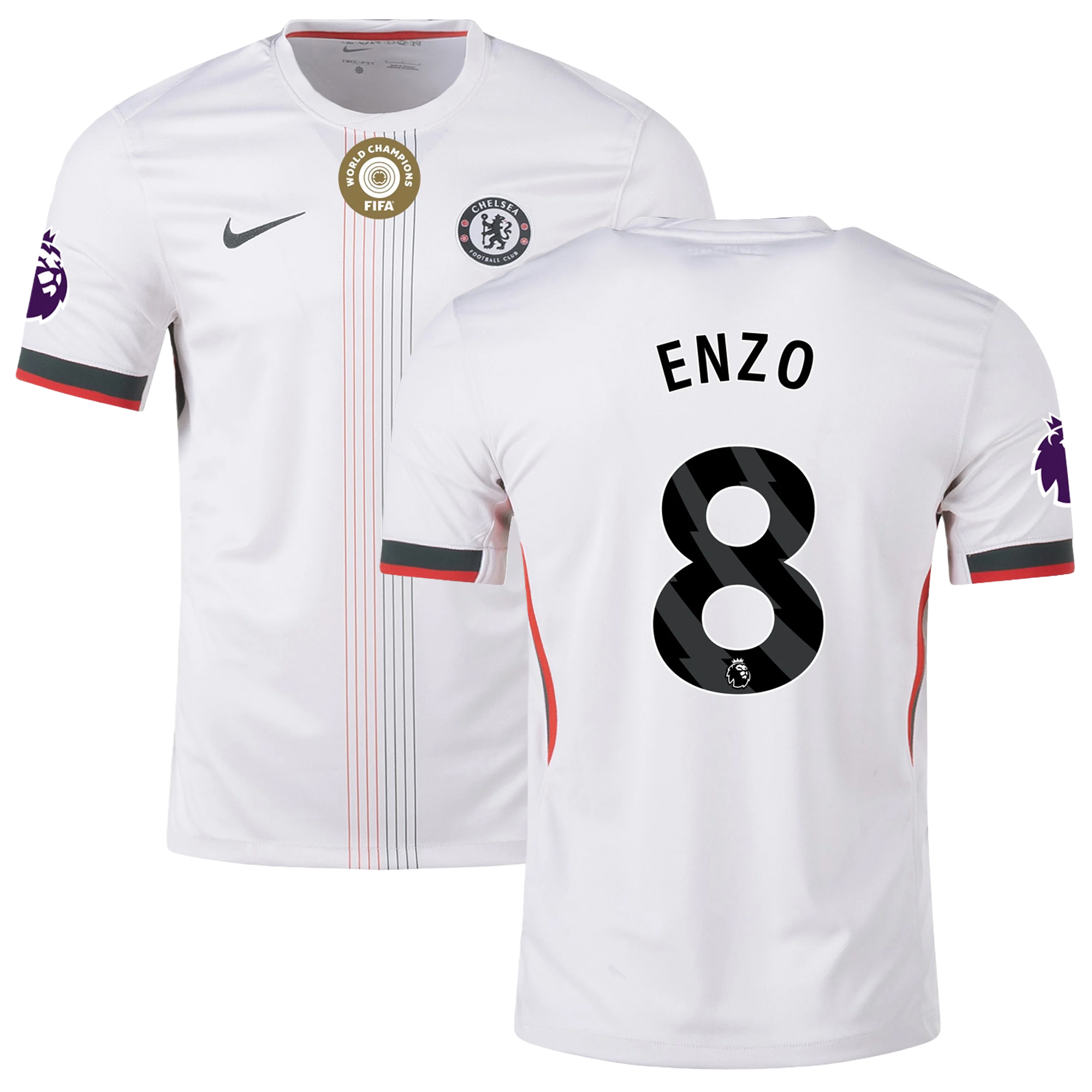 Mens 8 Enzo Fernández Chelsea Away Jersey 2025-26 Football Shirt