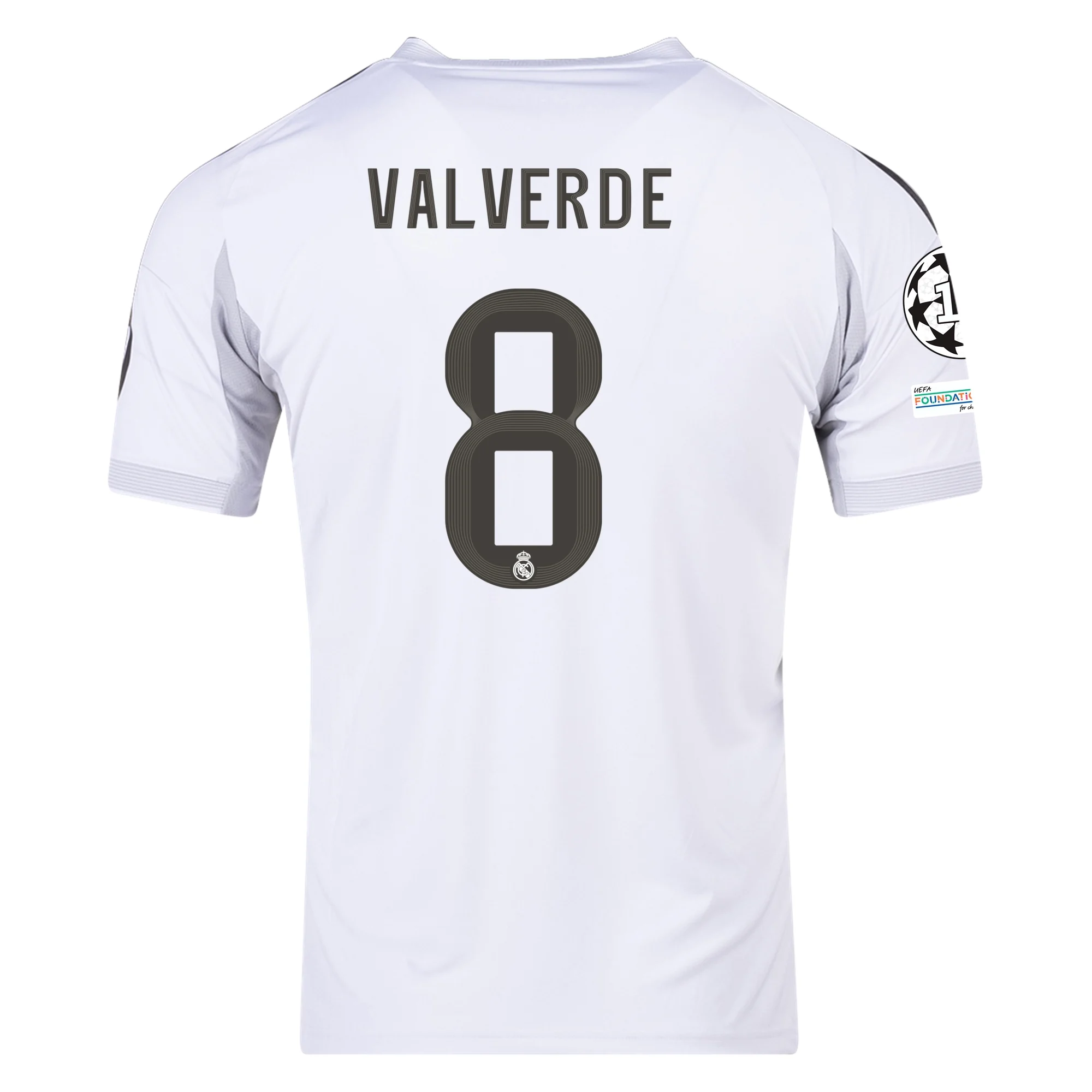 Mens 8 Federico Valverde Real Madrid 2025-26 Home Jersey Football Shirt