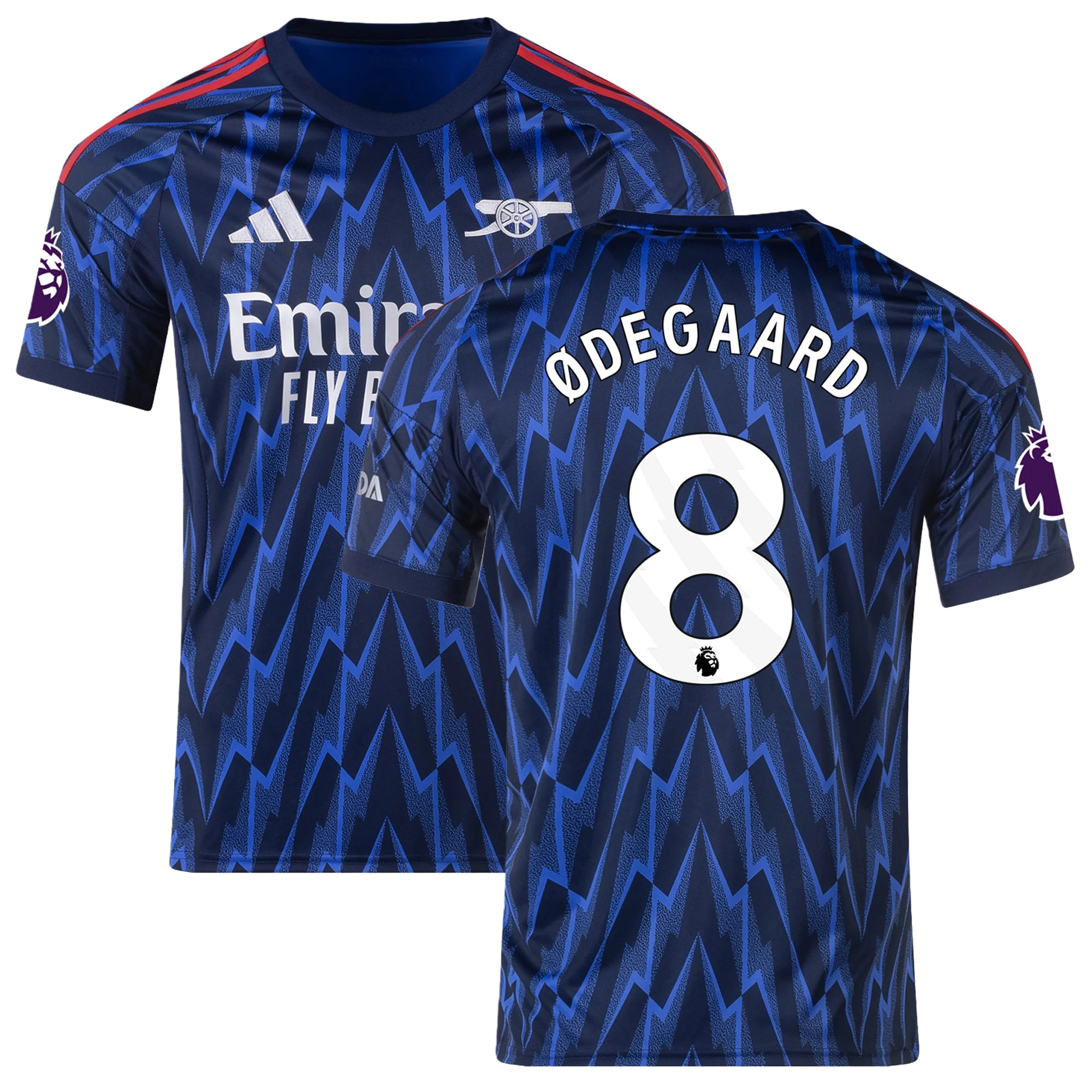 Mens 8 Martin Ødegaard Arsenal 2025-26 Away Jersey Football Shirt