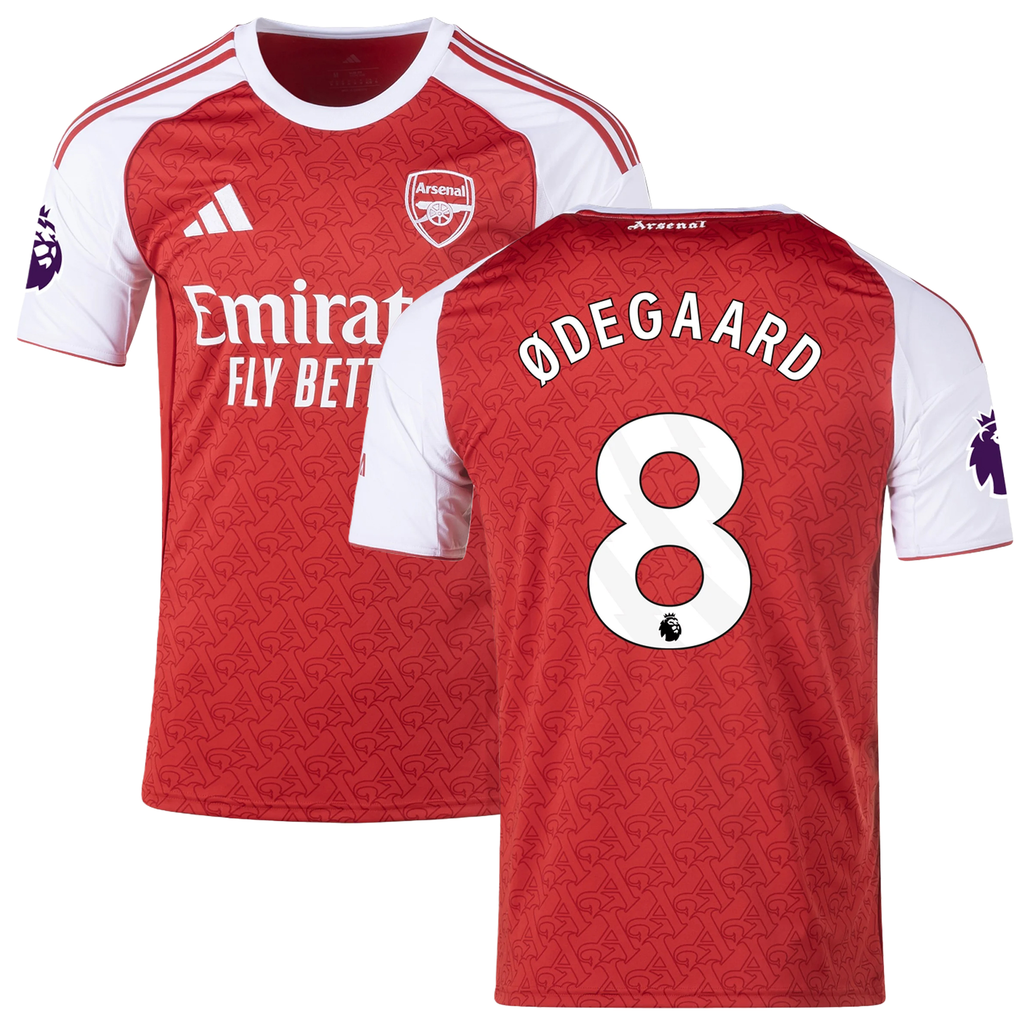 Mens 8 Martin Ødegaard Arsenal 2025-26 Home Jersey Football Shirt