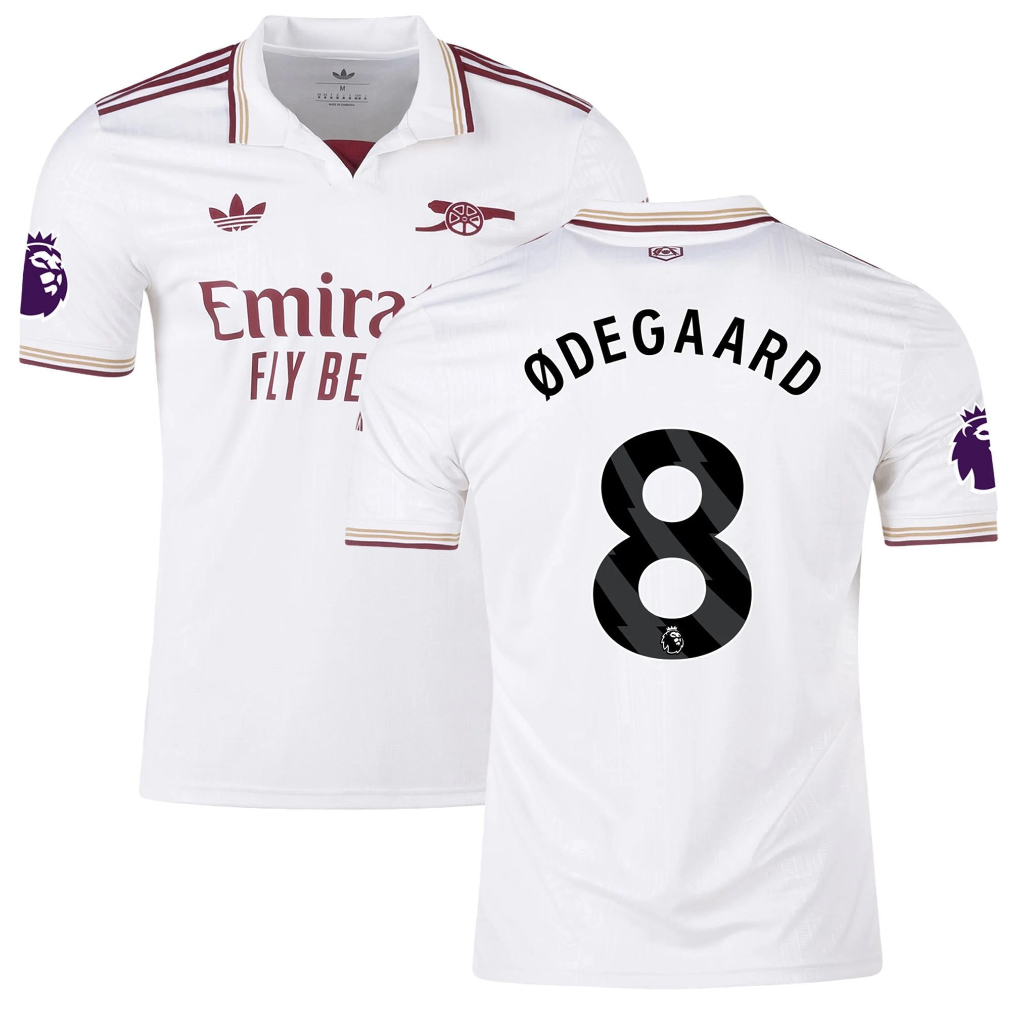 Mens 8 Martin Ødegaard Arsenal 2025-26 Third Jersey Football Shirt