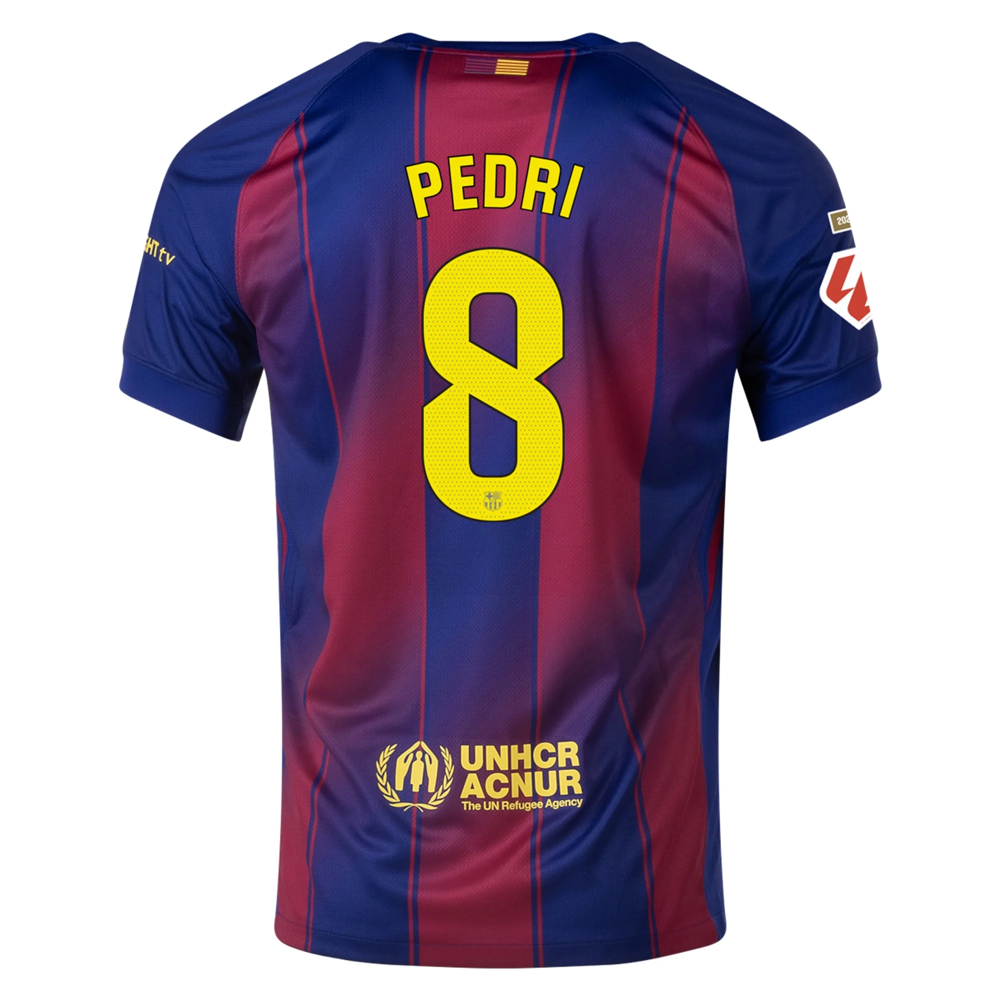 Mens 8 Pedri Barcelona 2025-26 Home Jersey Football Shirt