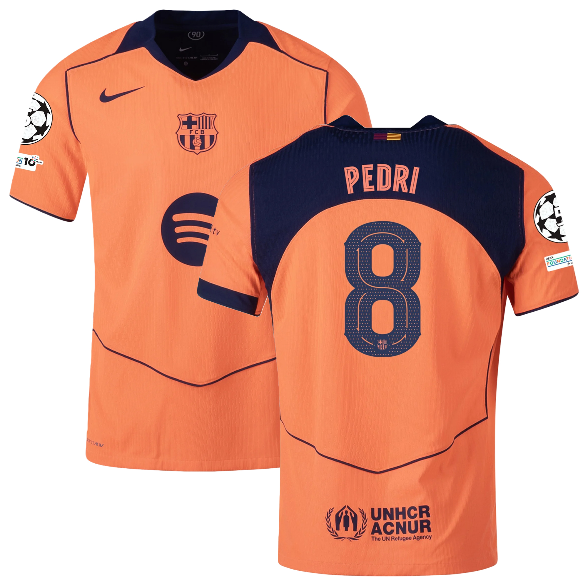 Mens 8 Pedri Barcelona 2025-26 Third Jersey Football Shirt