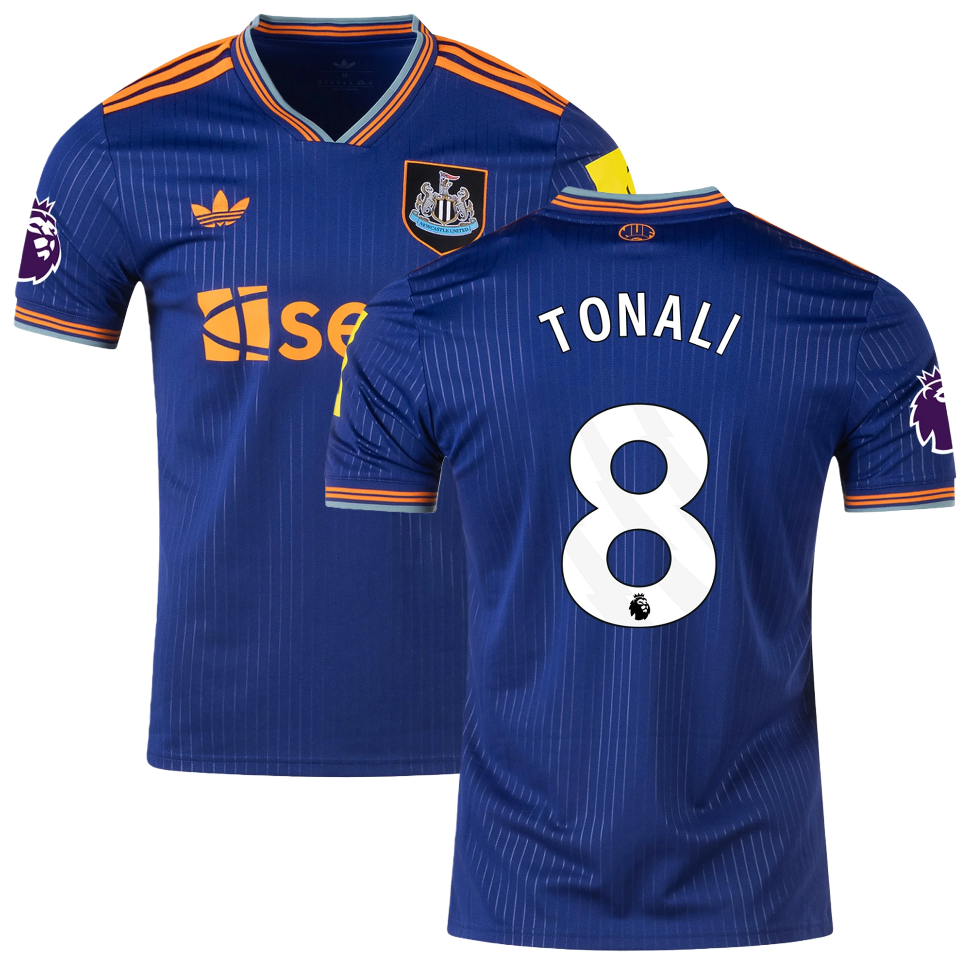 Mens 8 Sandro Tonali Newcastle Third Jersey 2025-26 Football Shirt