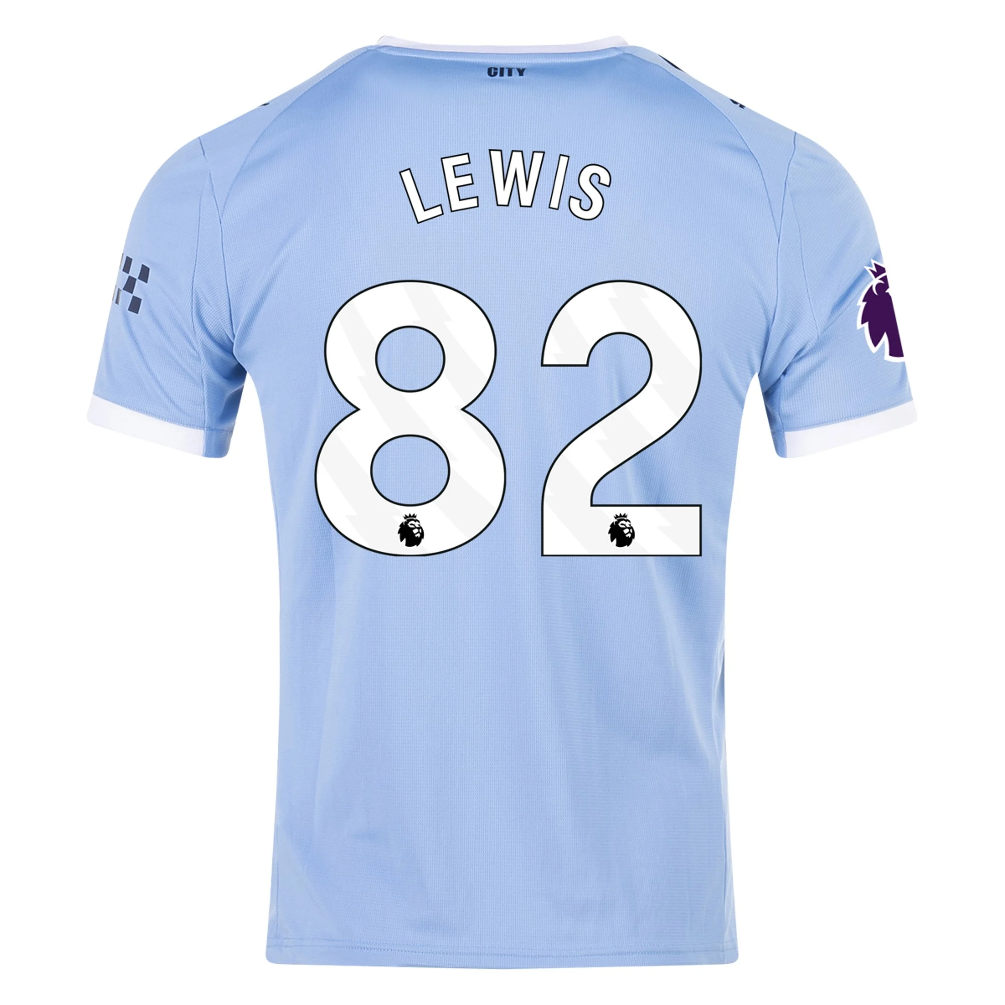 Mens 82 Rico Lewis Manchester City Home Jersey 2025-26 Football Shirt