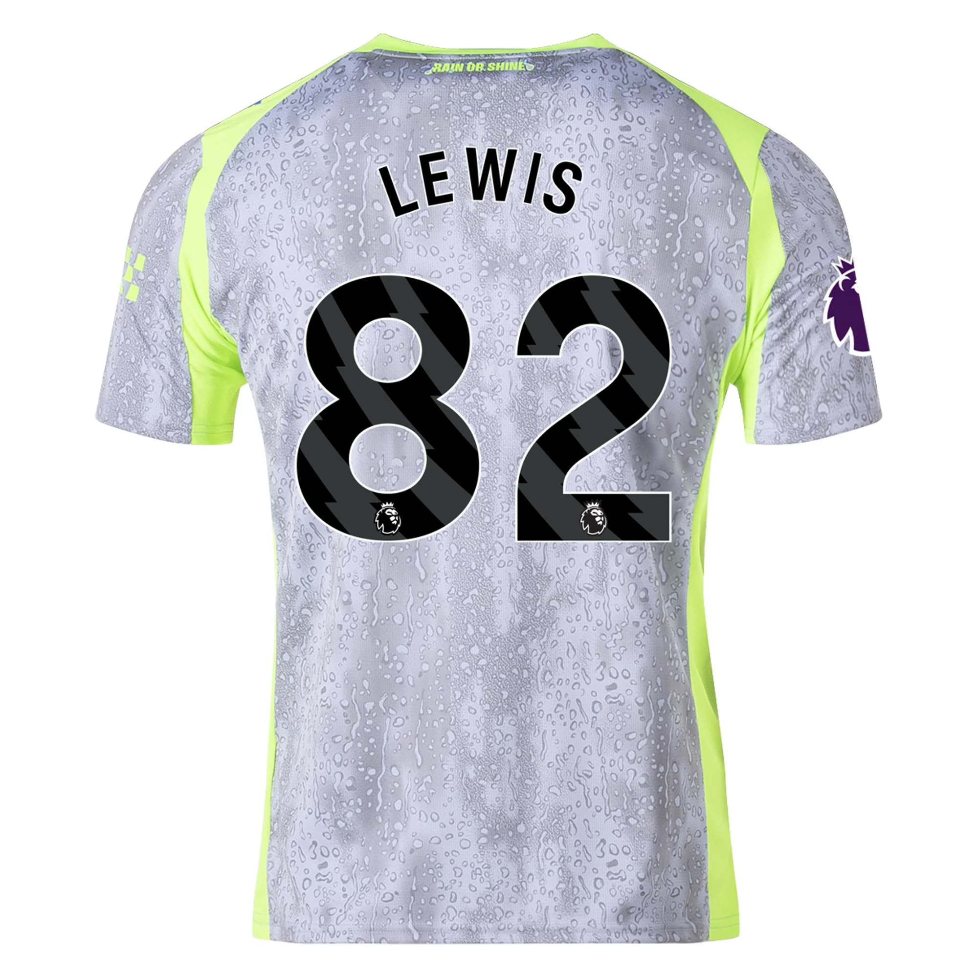 Mens 82 Rico Lewis Manchester City Third Jersey 2025-26 Football Shirt