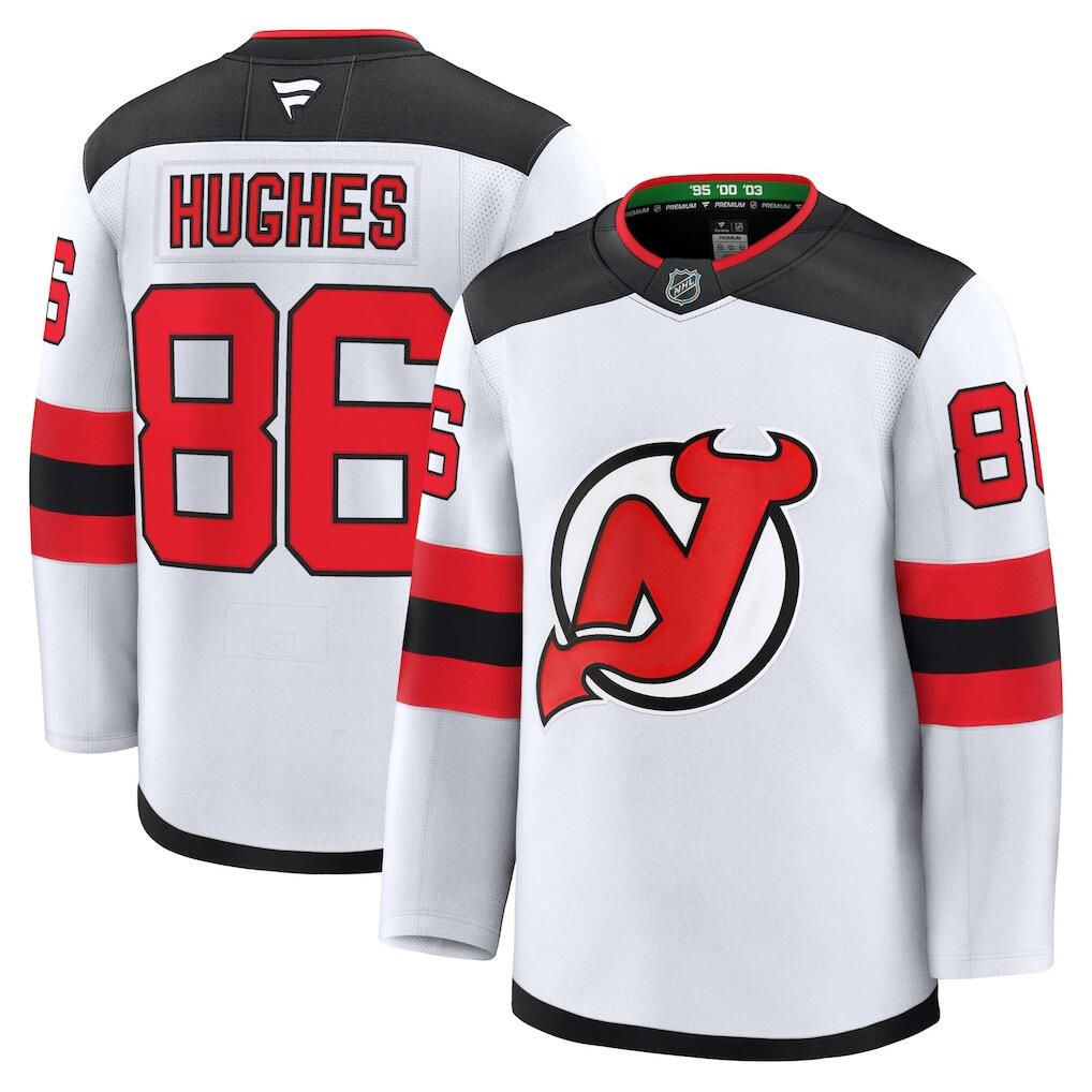 Men's New Jersey Devils Jerseys #86 Jack Hughes Hockey Jerseys