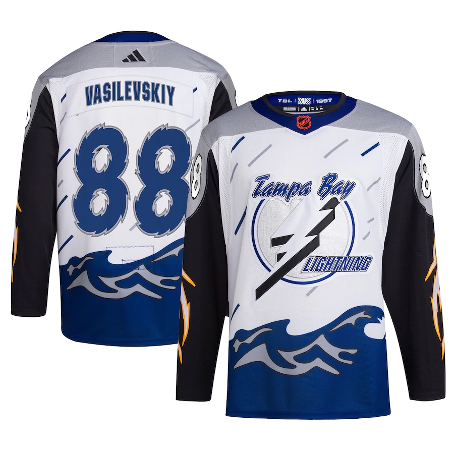 Men's Tampa Bay Lightning Jerseys #88 Andrei Vasilevskiy Hockey Jerseys