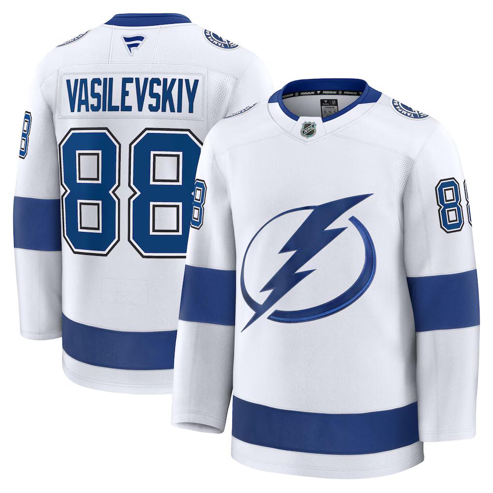 Men's Tampa Bay Lightning Jerseys #88 Andrei Vasilevskiy Hockey Jerseys