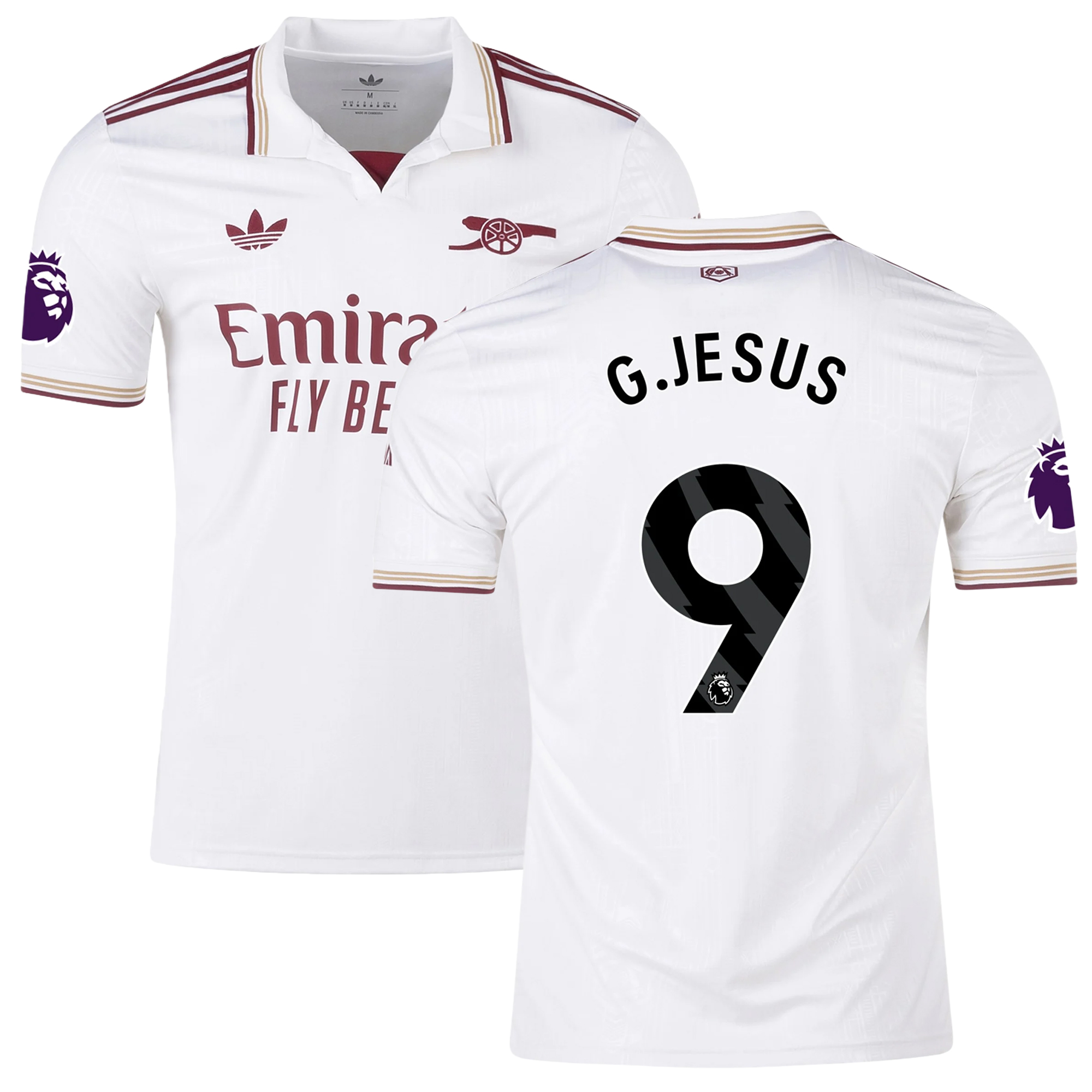 Mens 9 Gabriel Jesus Arsenal 2025-26 Third Jersey Football Shirt