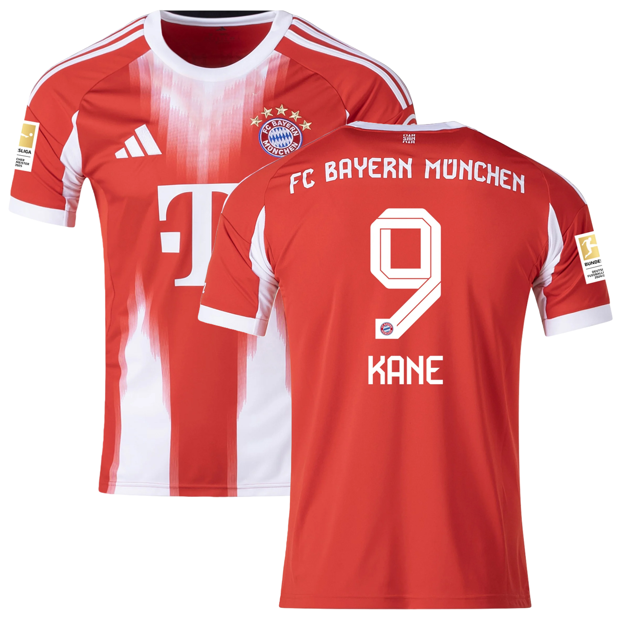 Mens 9 Harry Kane Bayern Munich 2025-26 Home Jersey Football Shirt