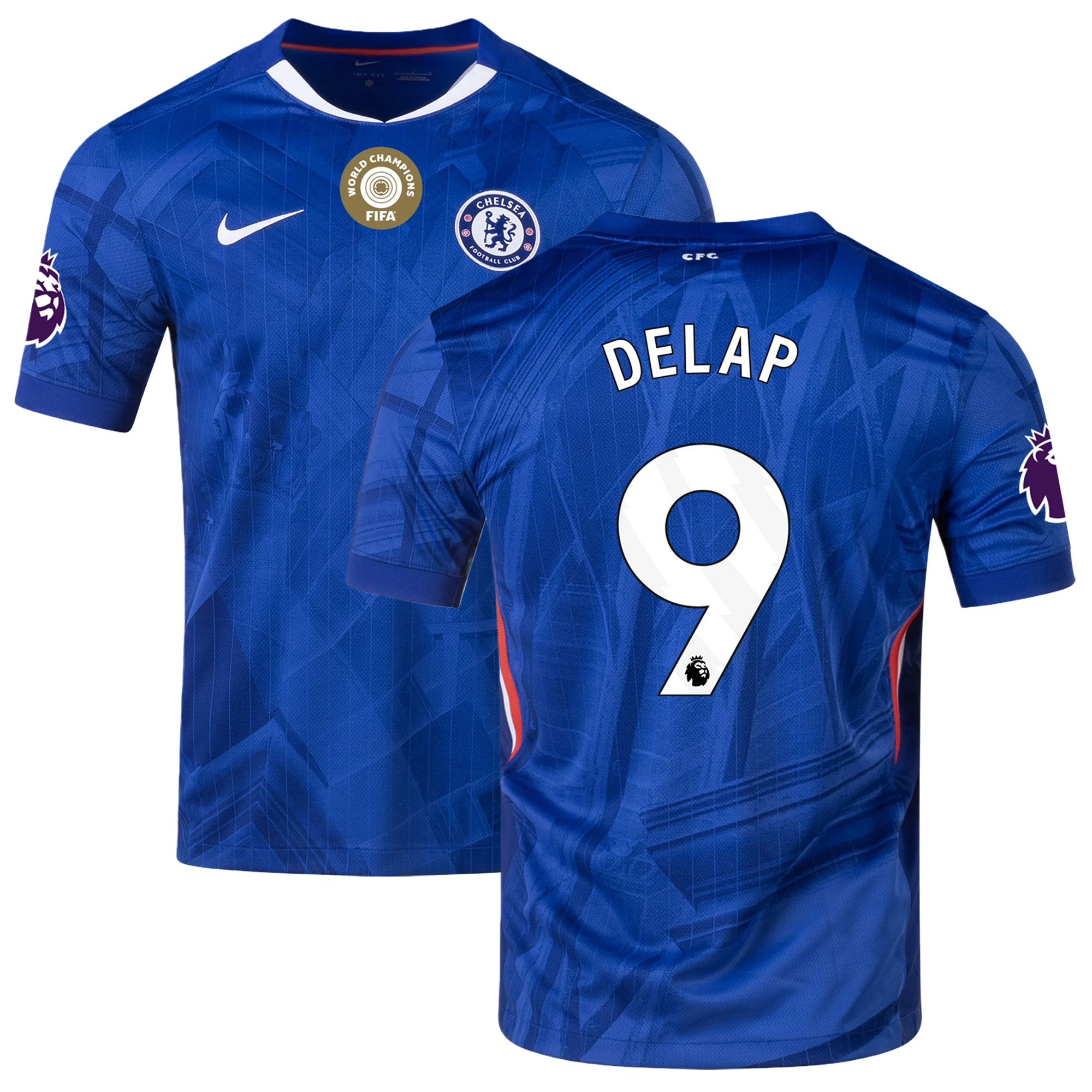 Mens 9 Liam Delap Chelsea Home Jersey 2025-26 Football Shirt
