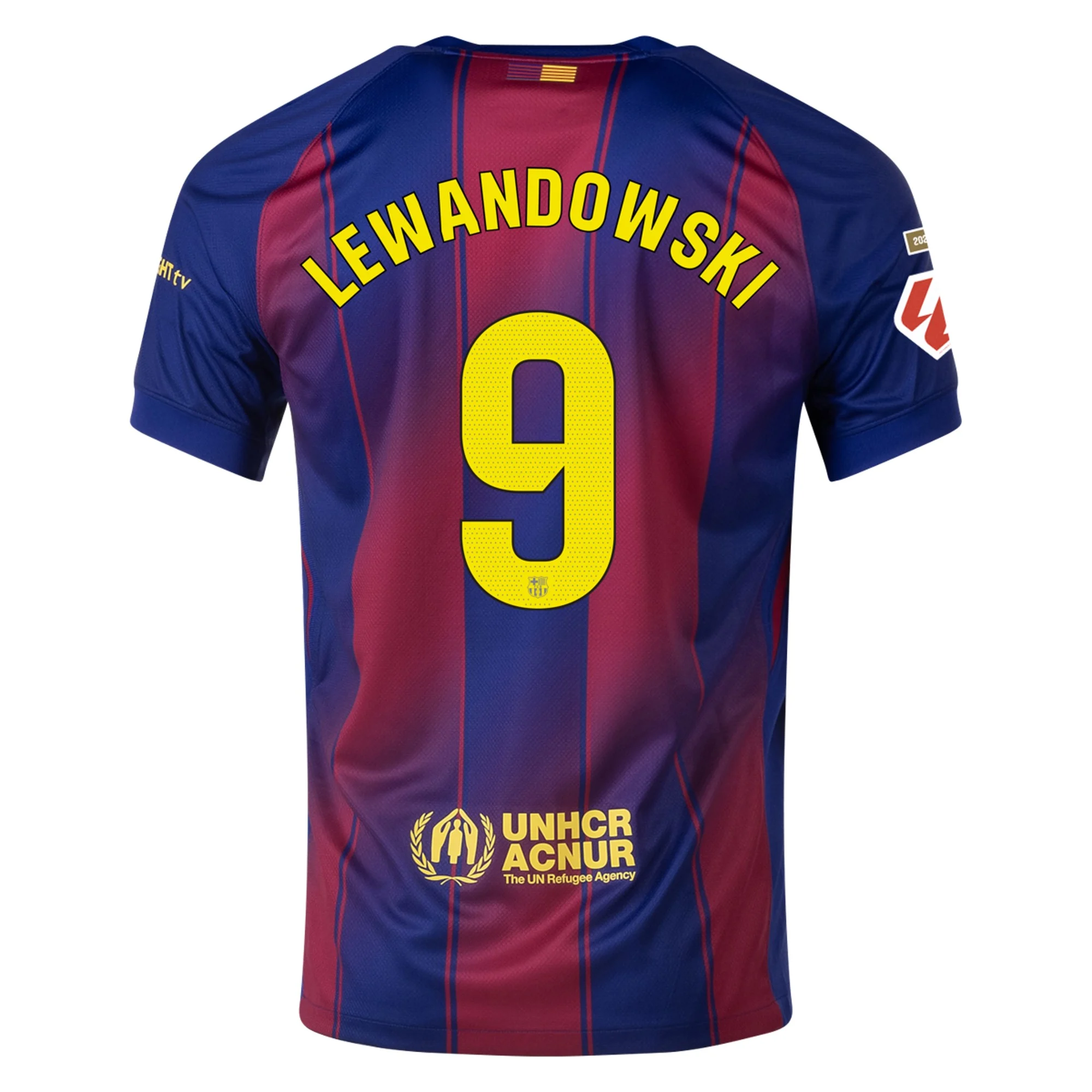 Mens 9 Robert Lewandowski Barcelona 2025-26 Home Jersey Football Shirt