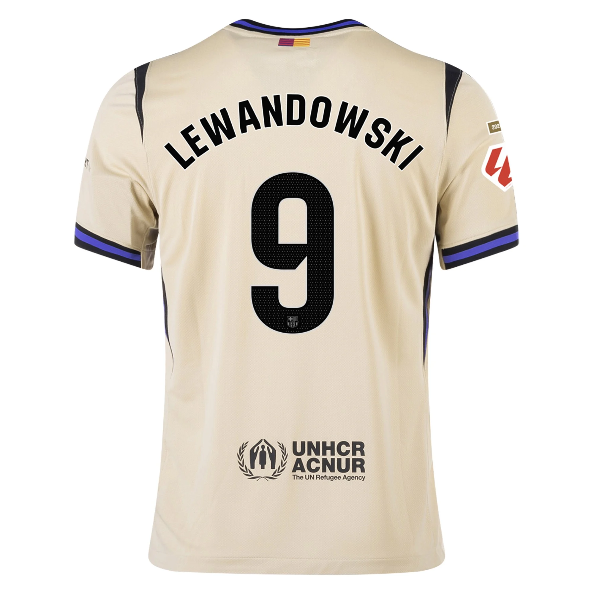 Mens 9 Robert Lewandowski Barcelona Away Jersey Football Shirt